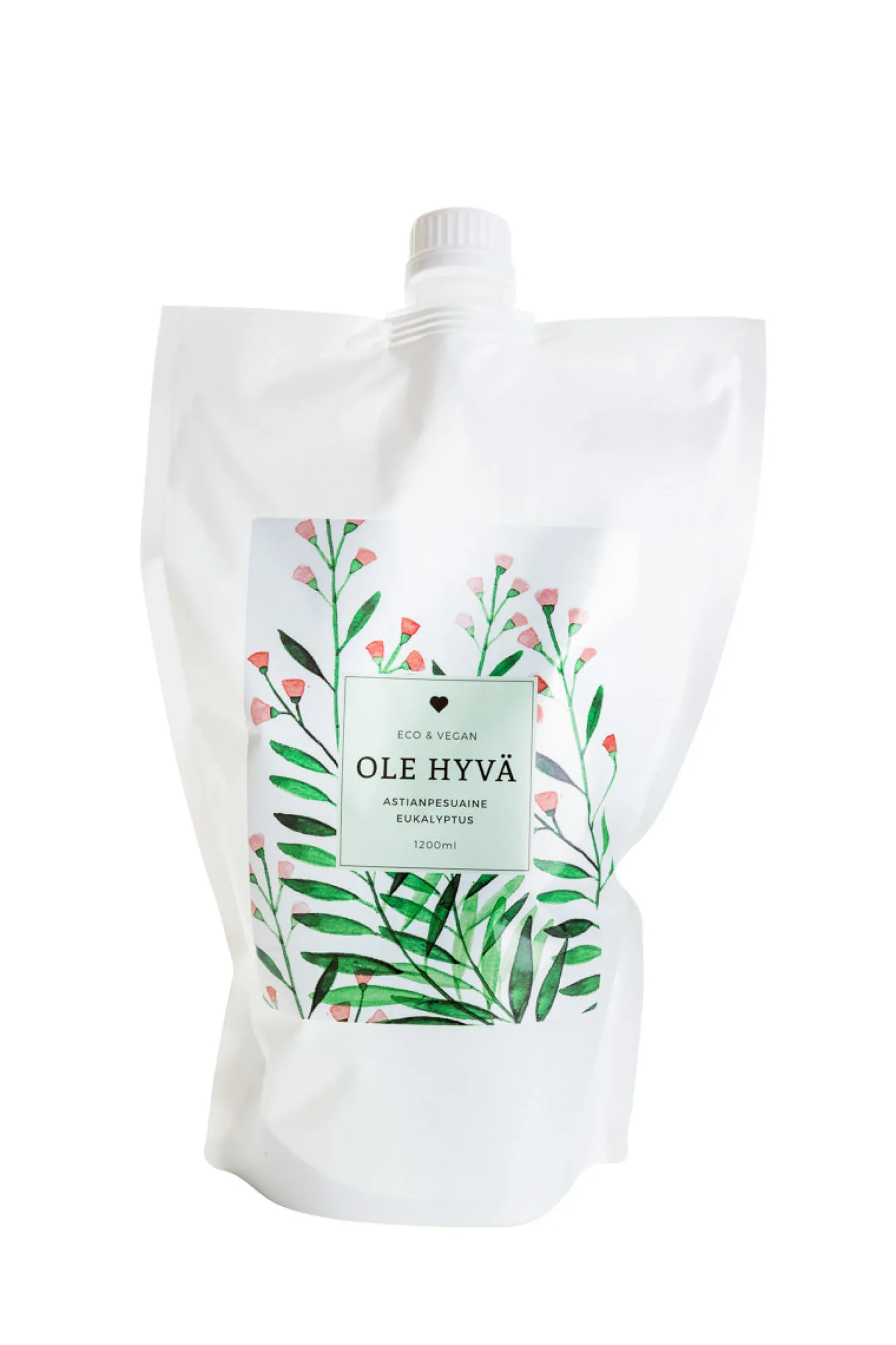 Astianpesuaine, eukalyptus, täyttöpussi, 1200 ml