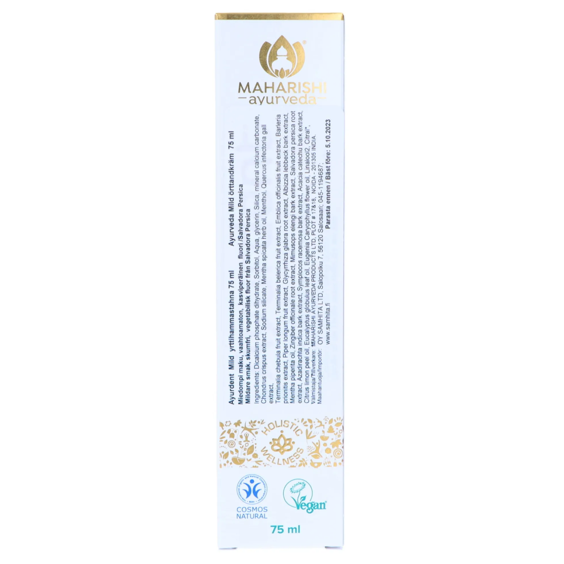 Ayurdent mild hammastahna, 75 ml