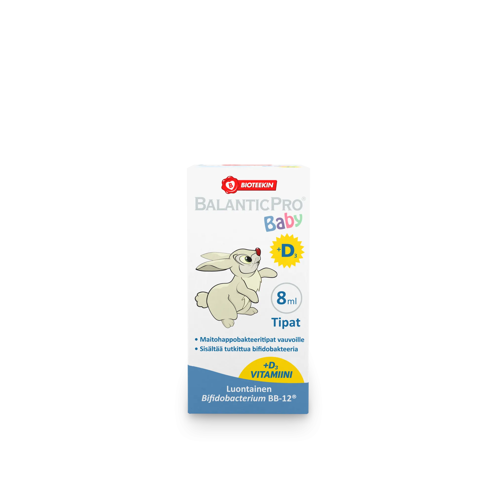 BalanticPro Maitohappobakteeri-tipat vauvoille + D3-vitamiini, 8 ml