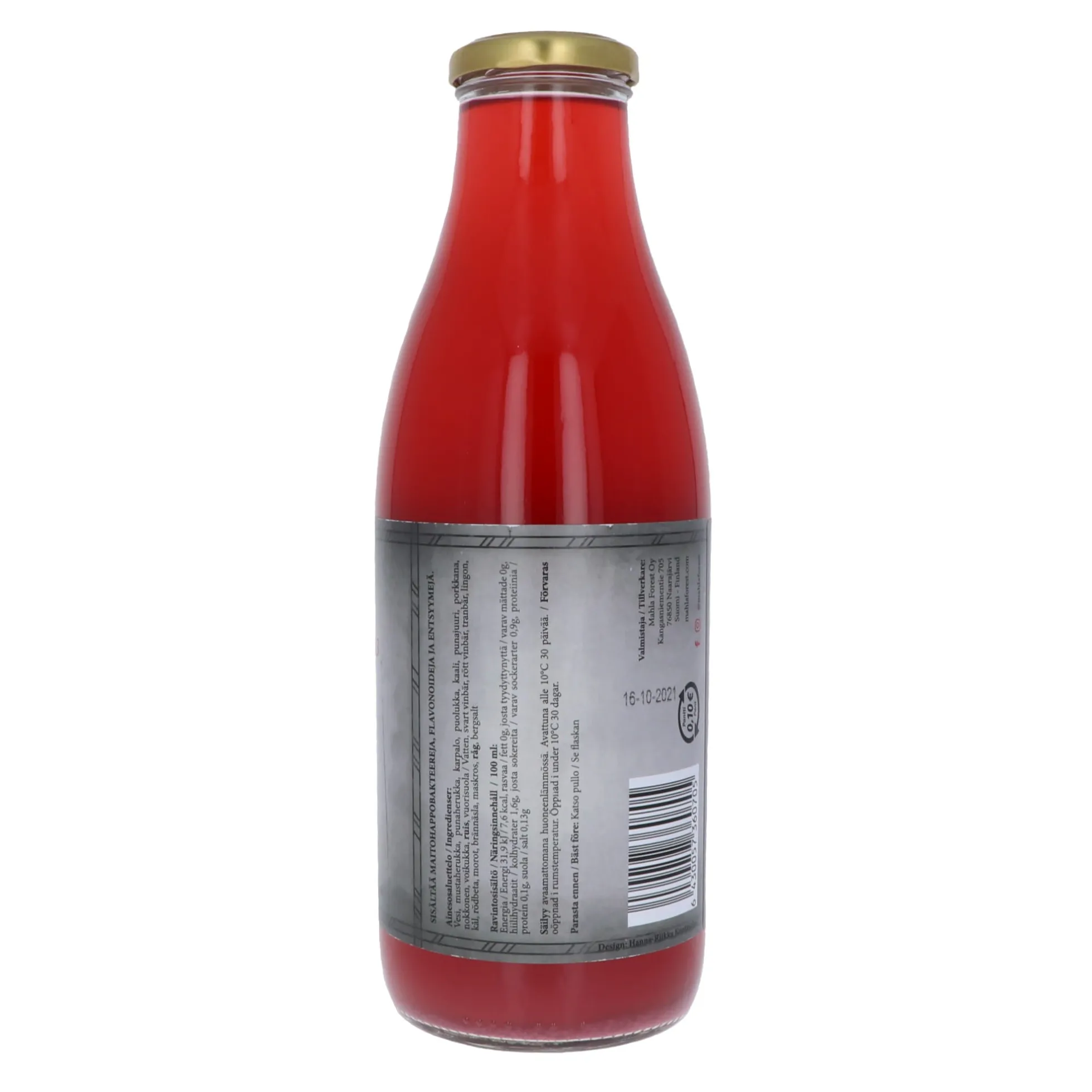 Boris-maitohappobakteerijuoma Berry Mix, 1 L