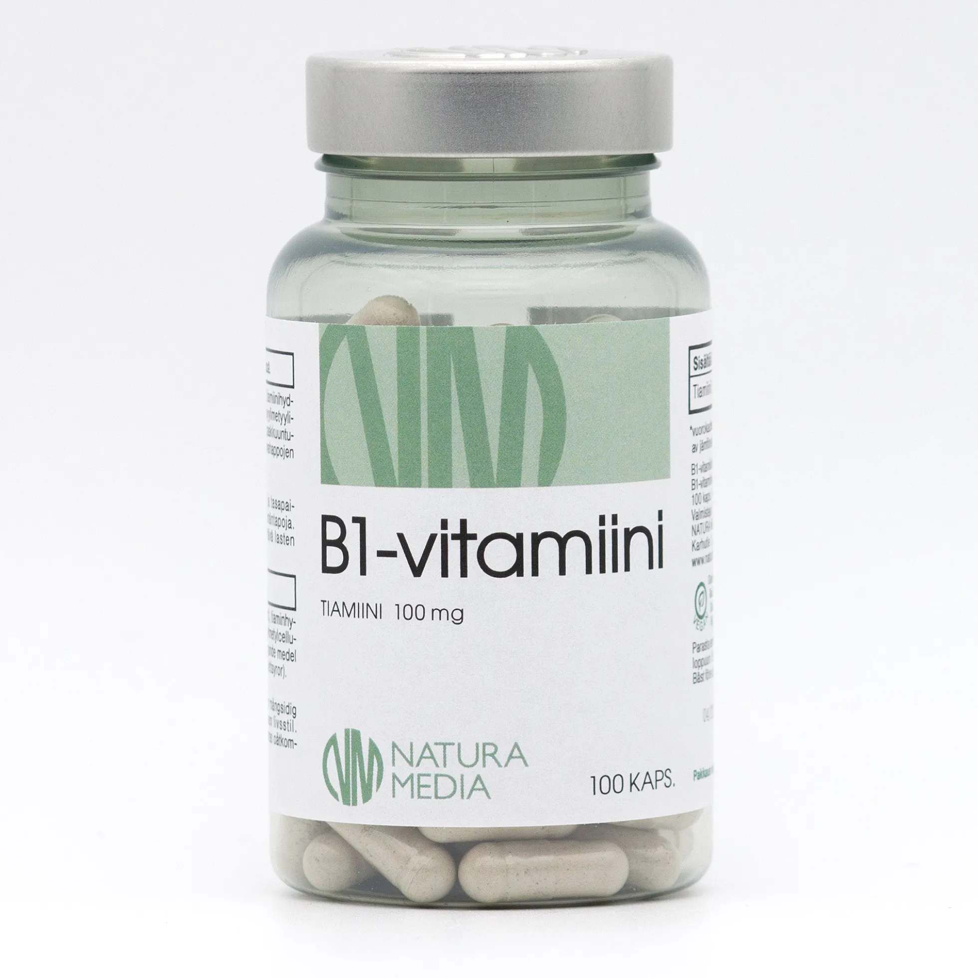 B1-vitamiini 100 mg, 100 kaps