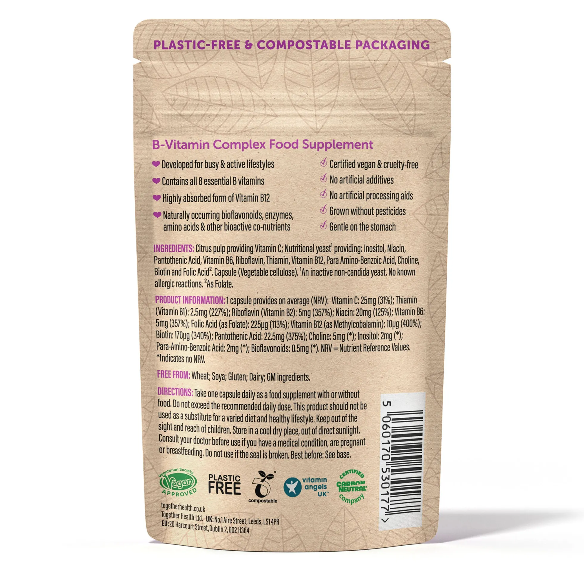 B-vitamin complex, 30 kpl