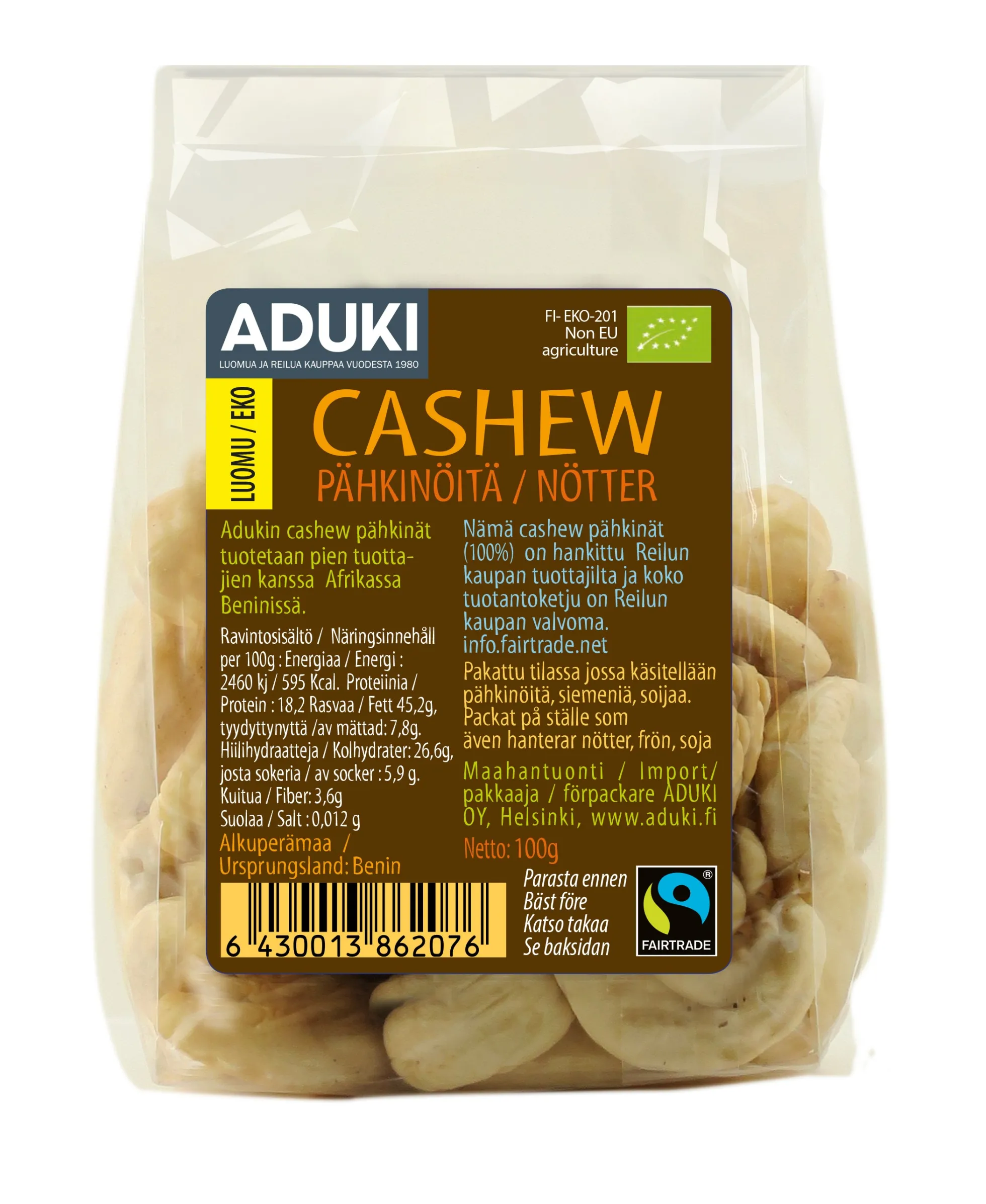 Cashew-pähkinät, 100 g