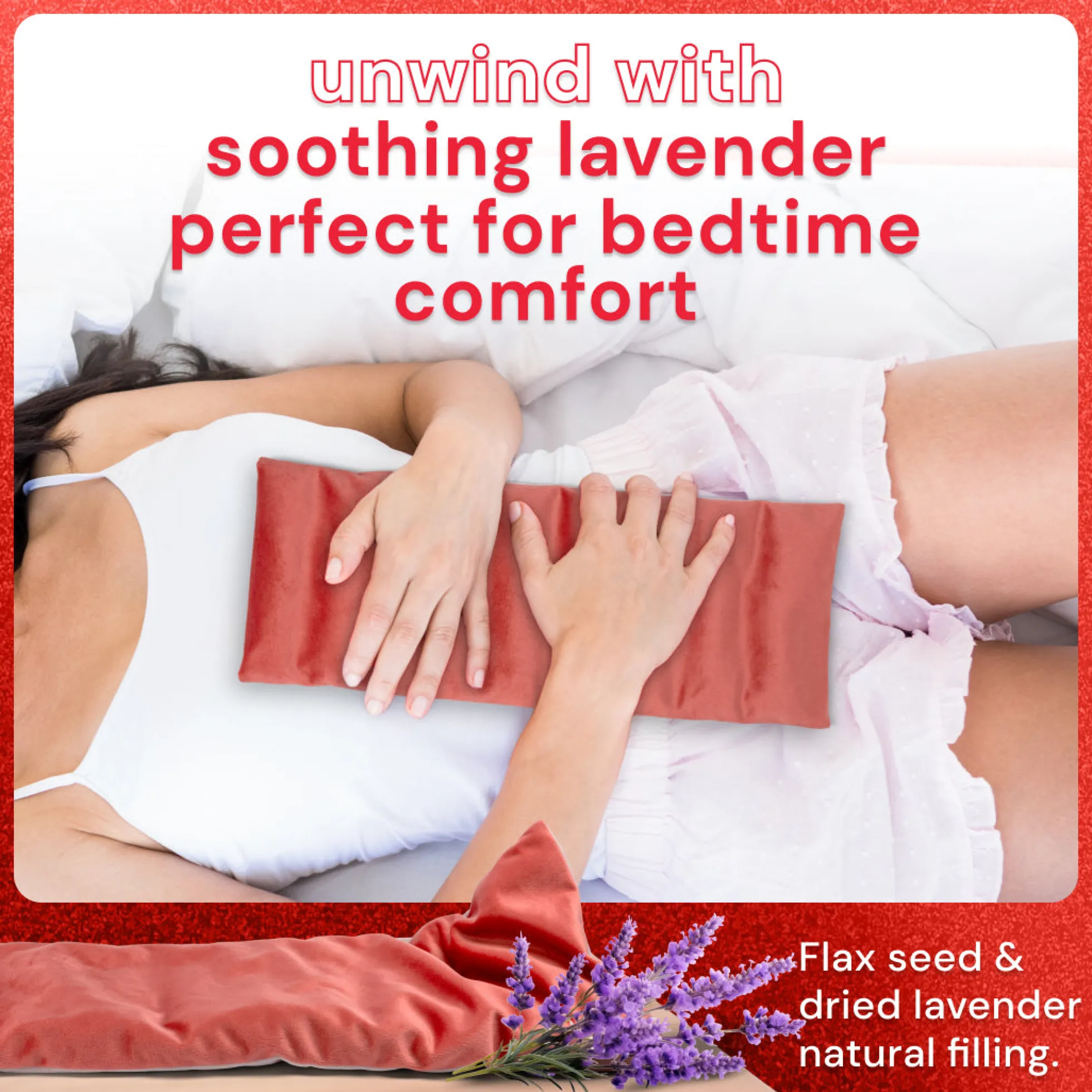 Comfycuddle lämpötyyny, laventeli