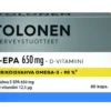 E-EPA Omega-3 + D-vitamiini, 650 mg, 80 kaps
