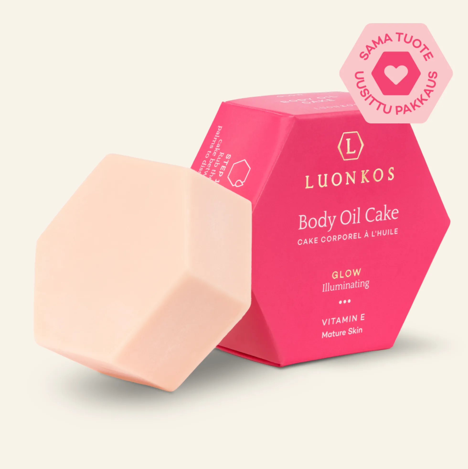 Glow body oil cake, 55 g