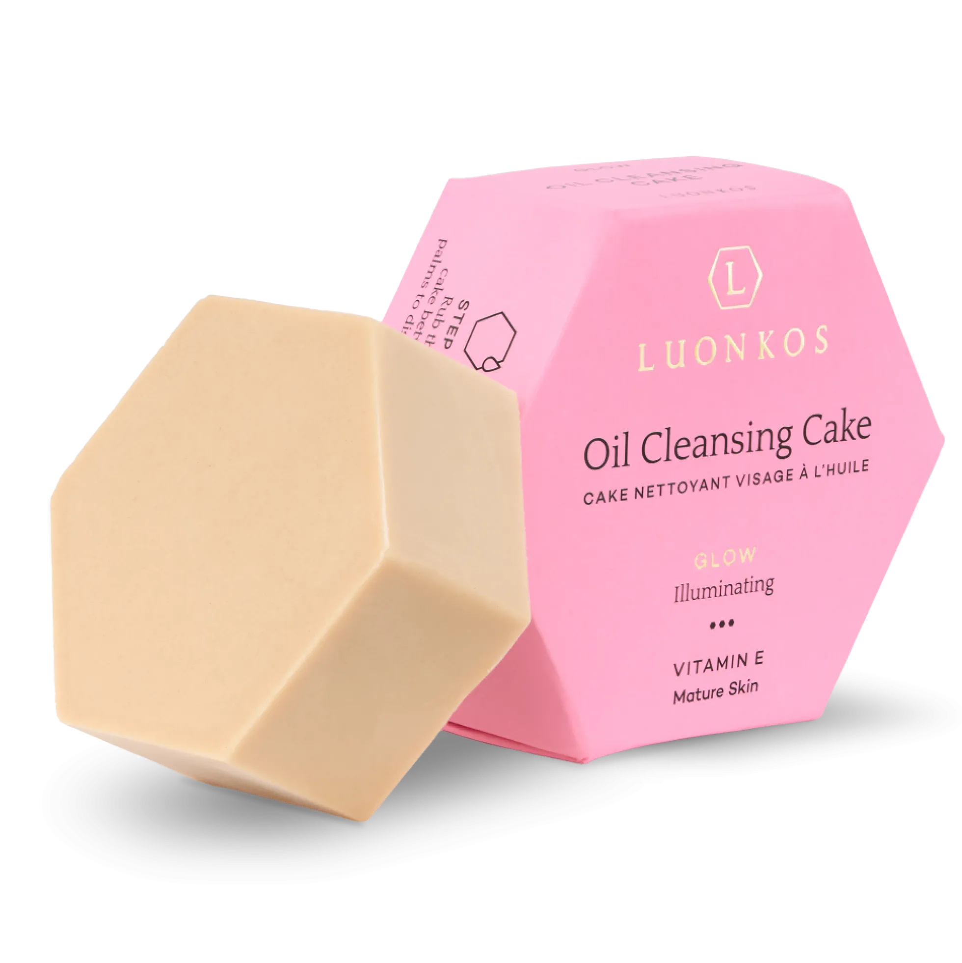 Glow facial oil cleansing cake, 55 g