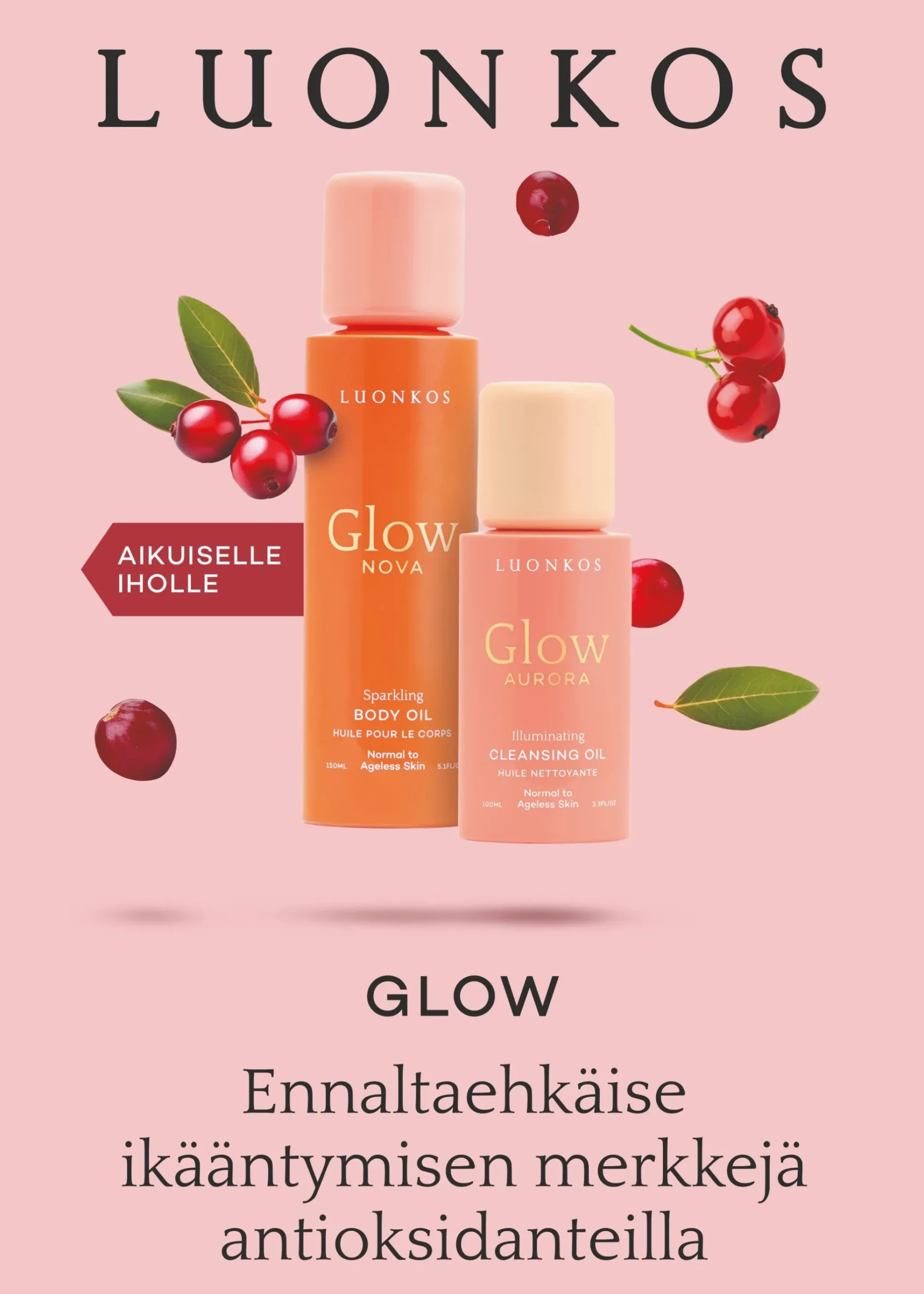Glow vartaloöljy, 150 ml