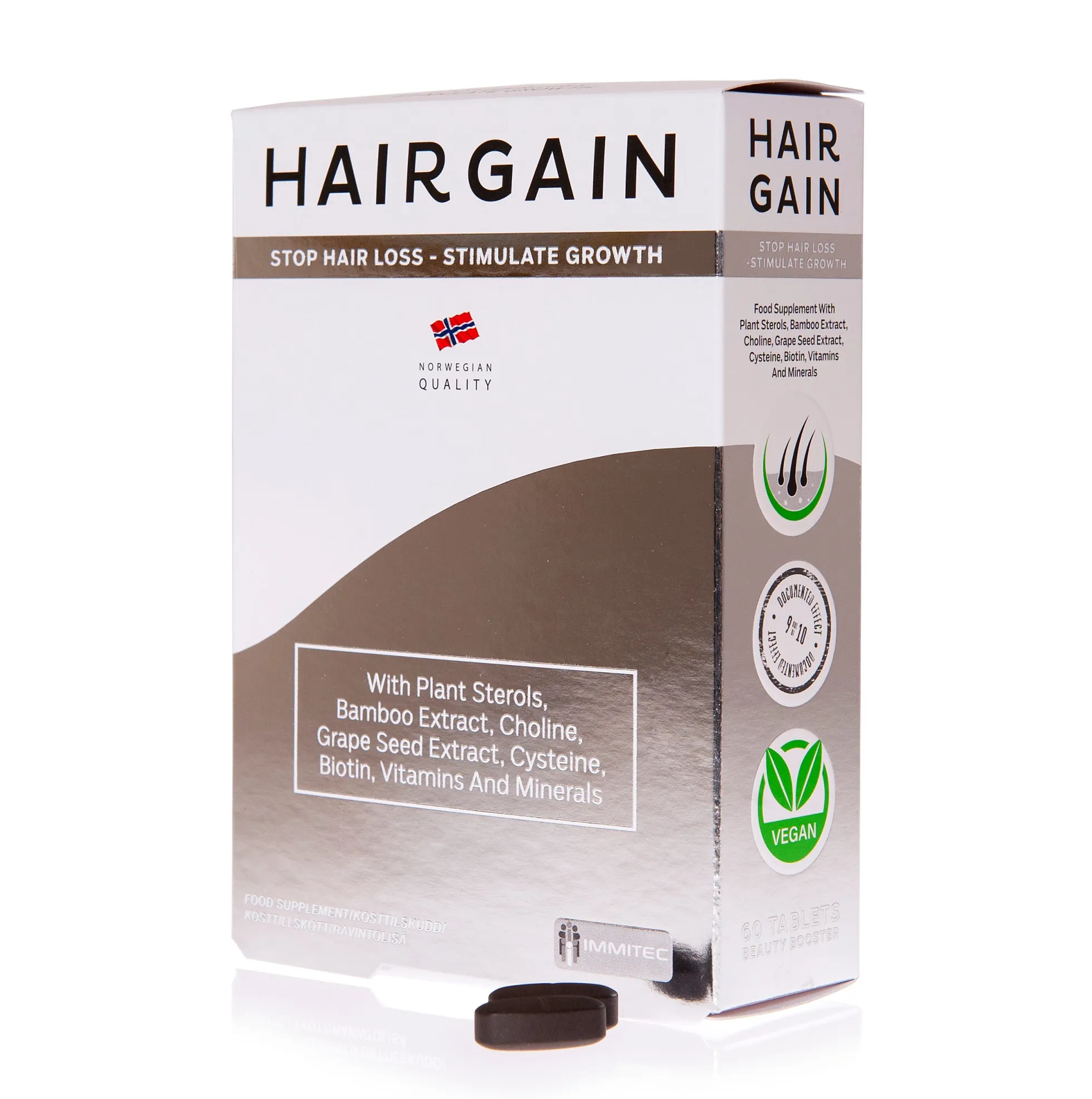 HAIRGAIN vegan, 60 kpl