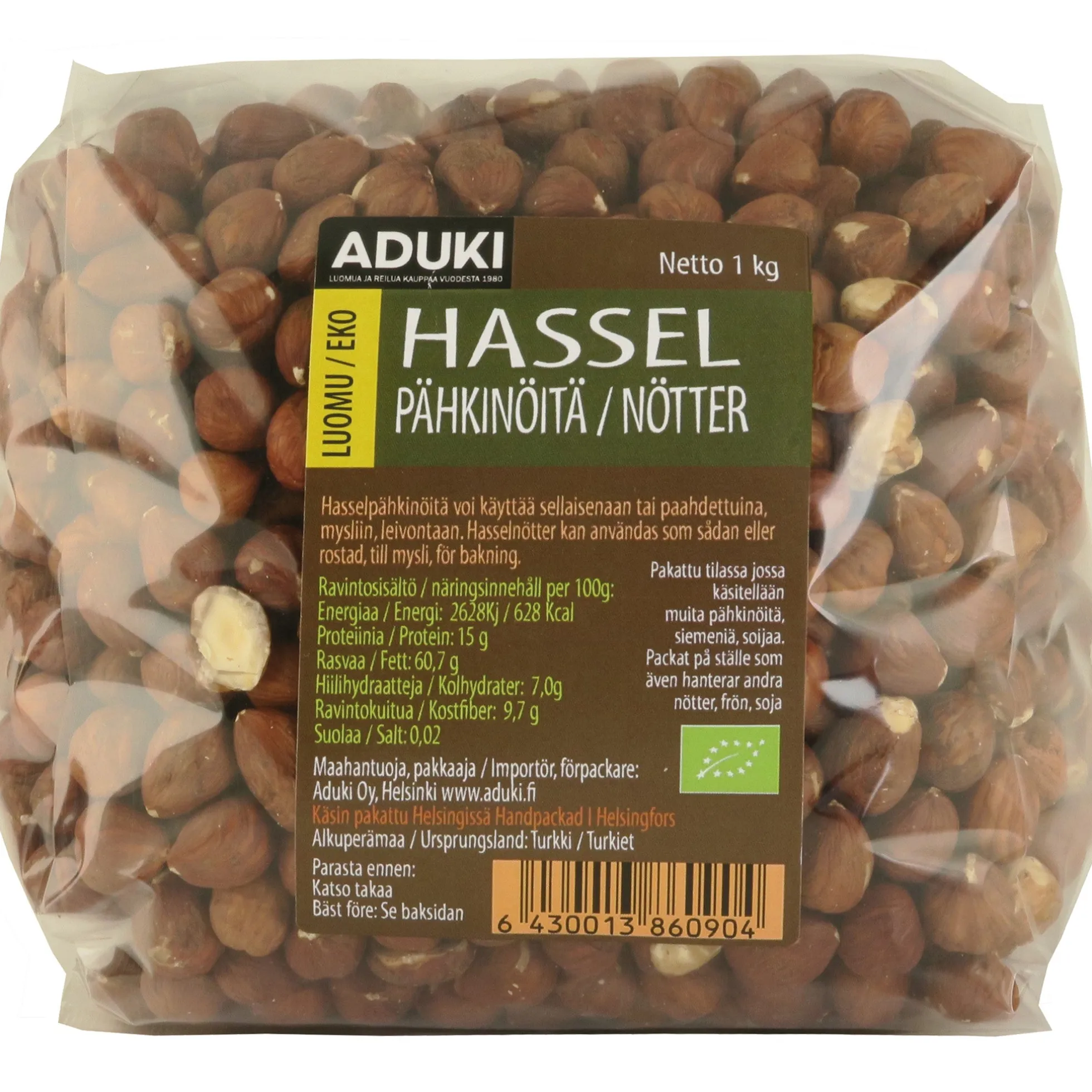 Hasselpähkinät, 1 kg
