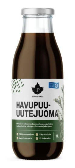 Havupuu-uutejuoma, lasipullo1 l