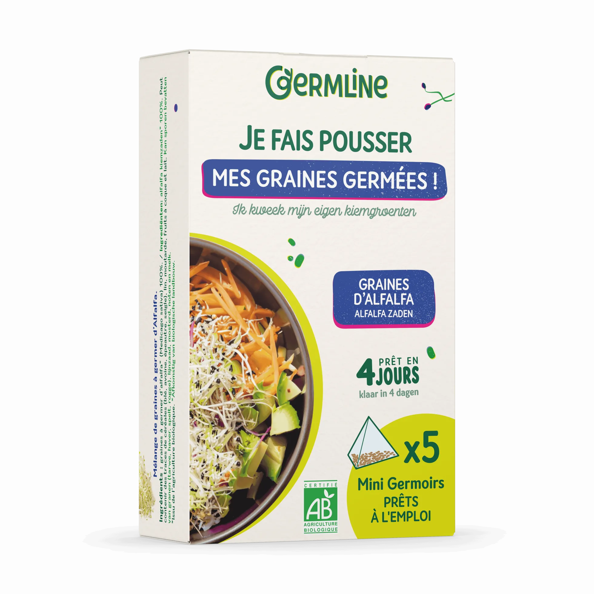 Idätyspussit, alfalfa, 40 g