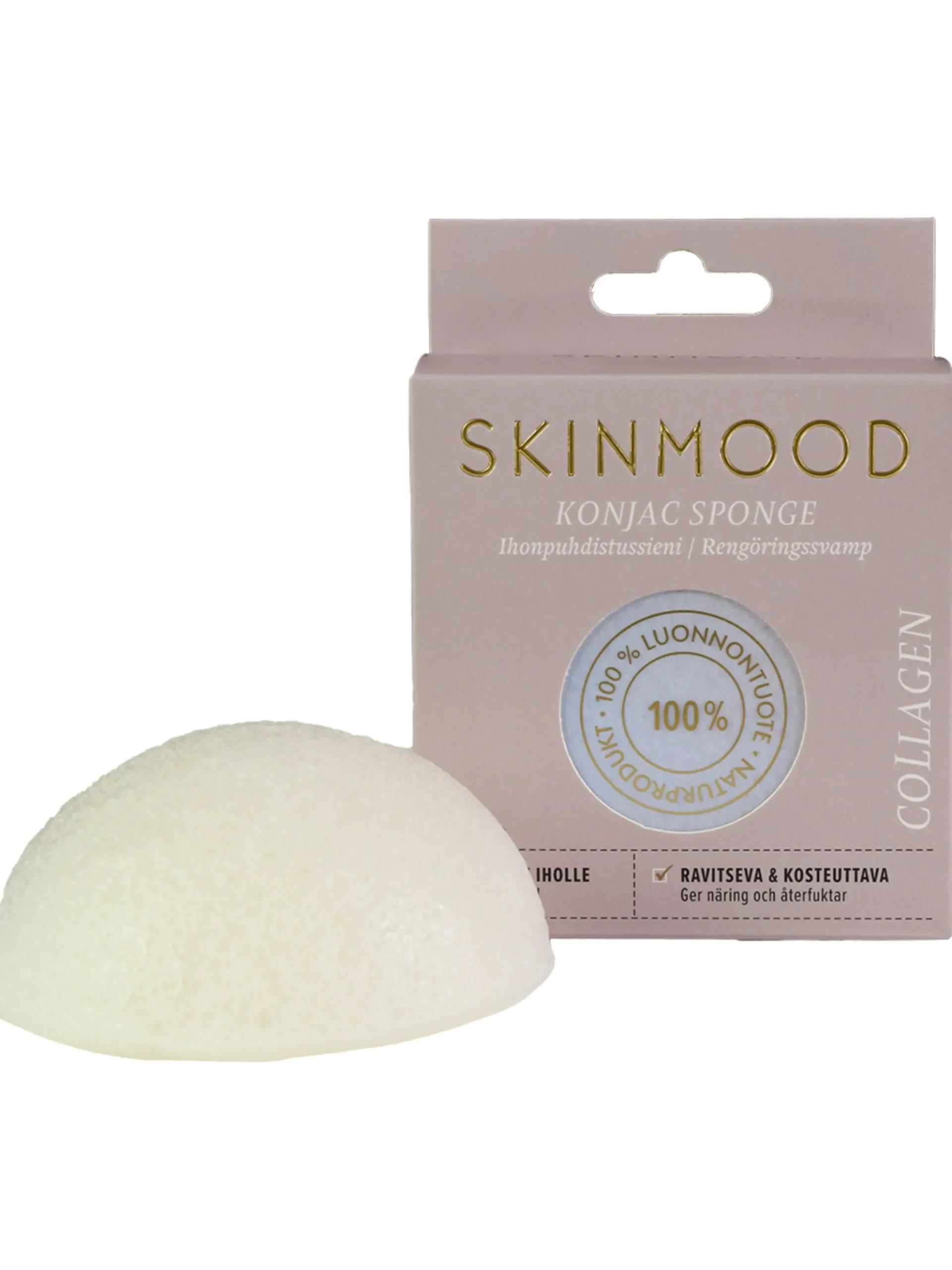 Ihonhoidon ihmesieni, aikuiselle iholle (Konjac Sponge-kasvosieni)