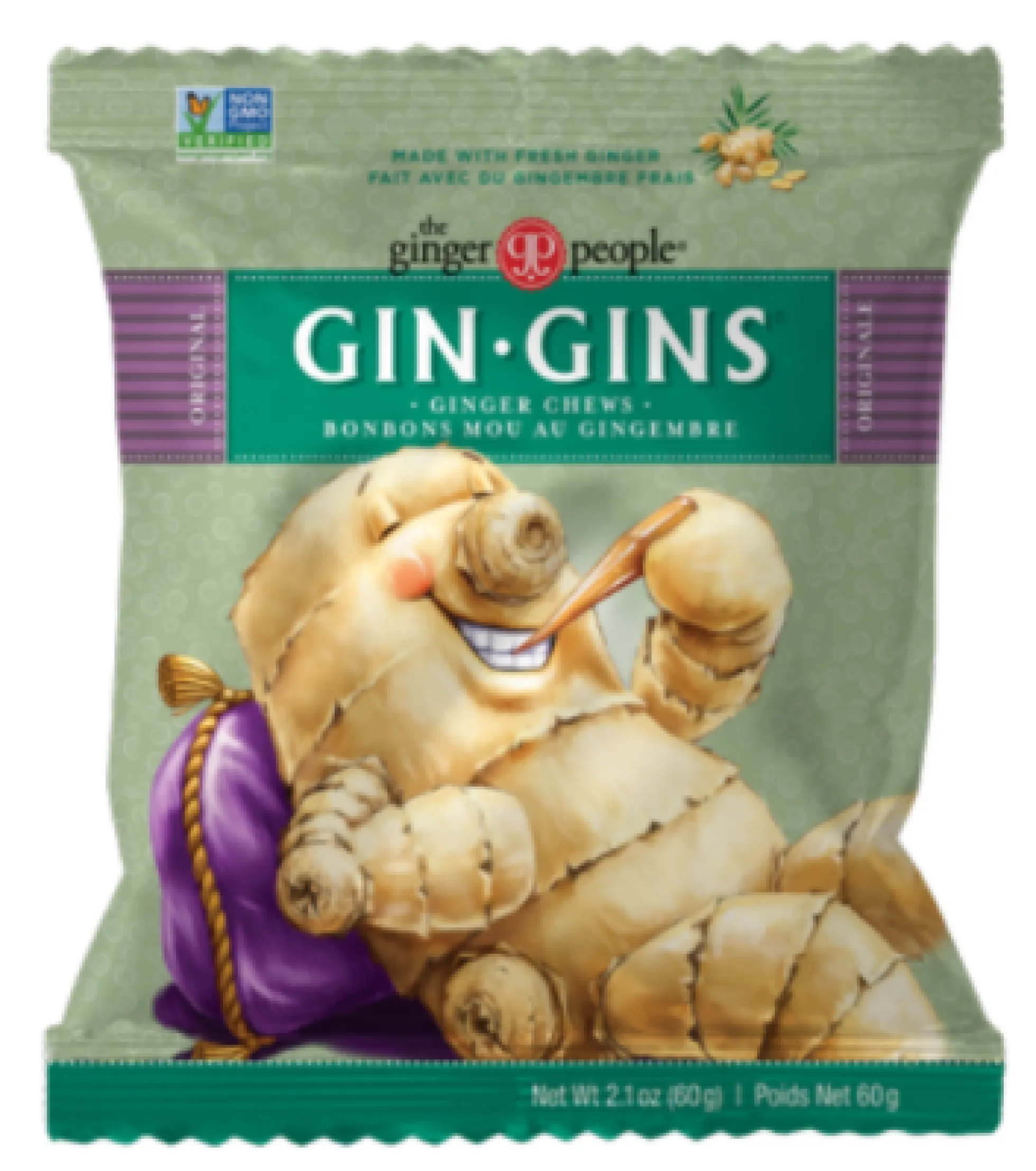Inkiväärikaramellit, original 60 g