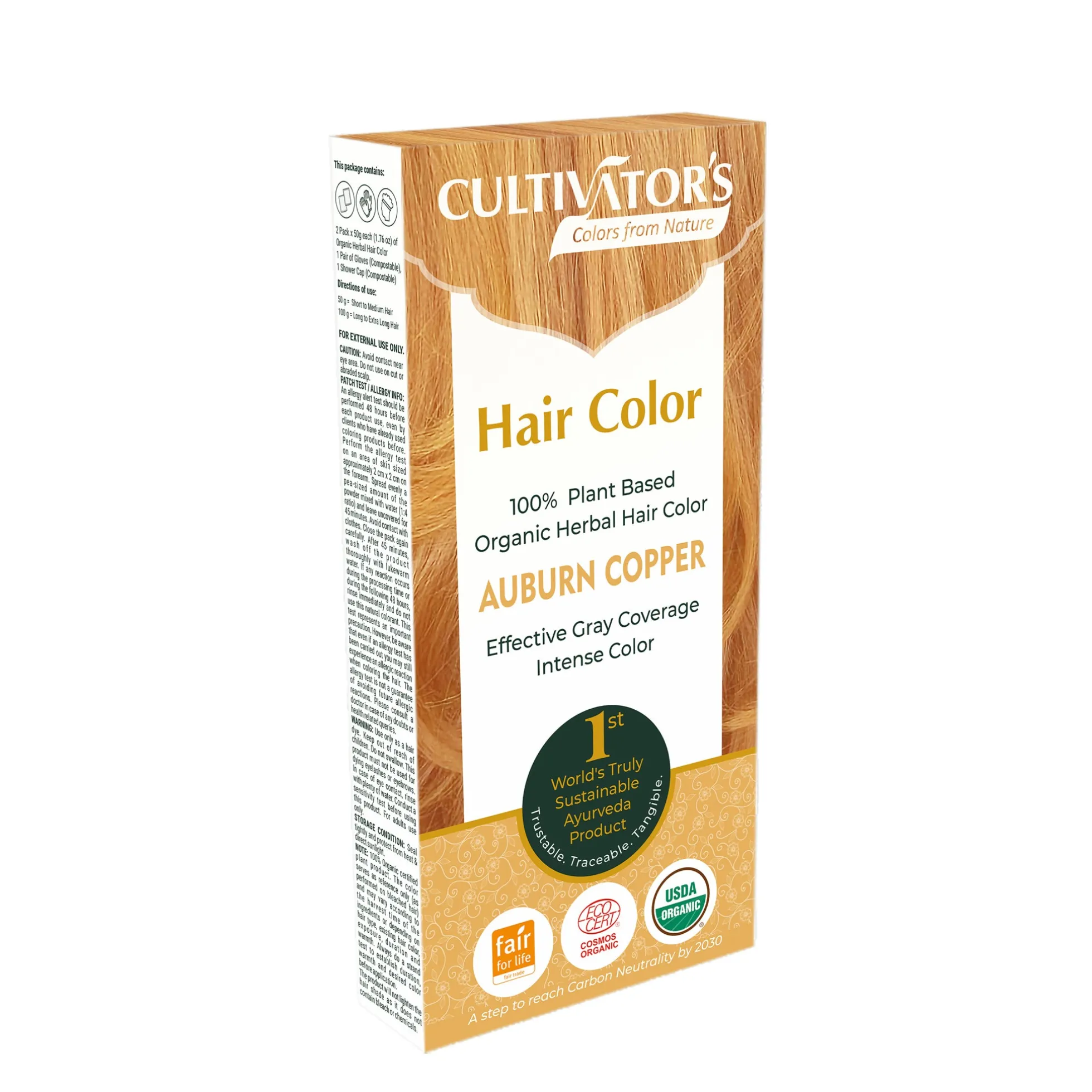 Kasviväri Auburn Copper (Hiusväri) 100 g