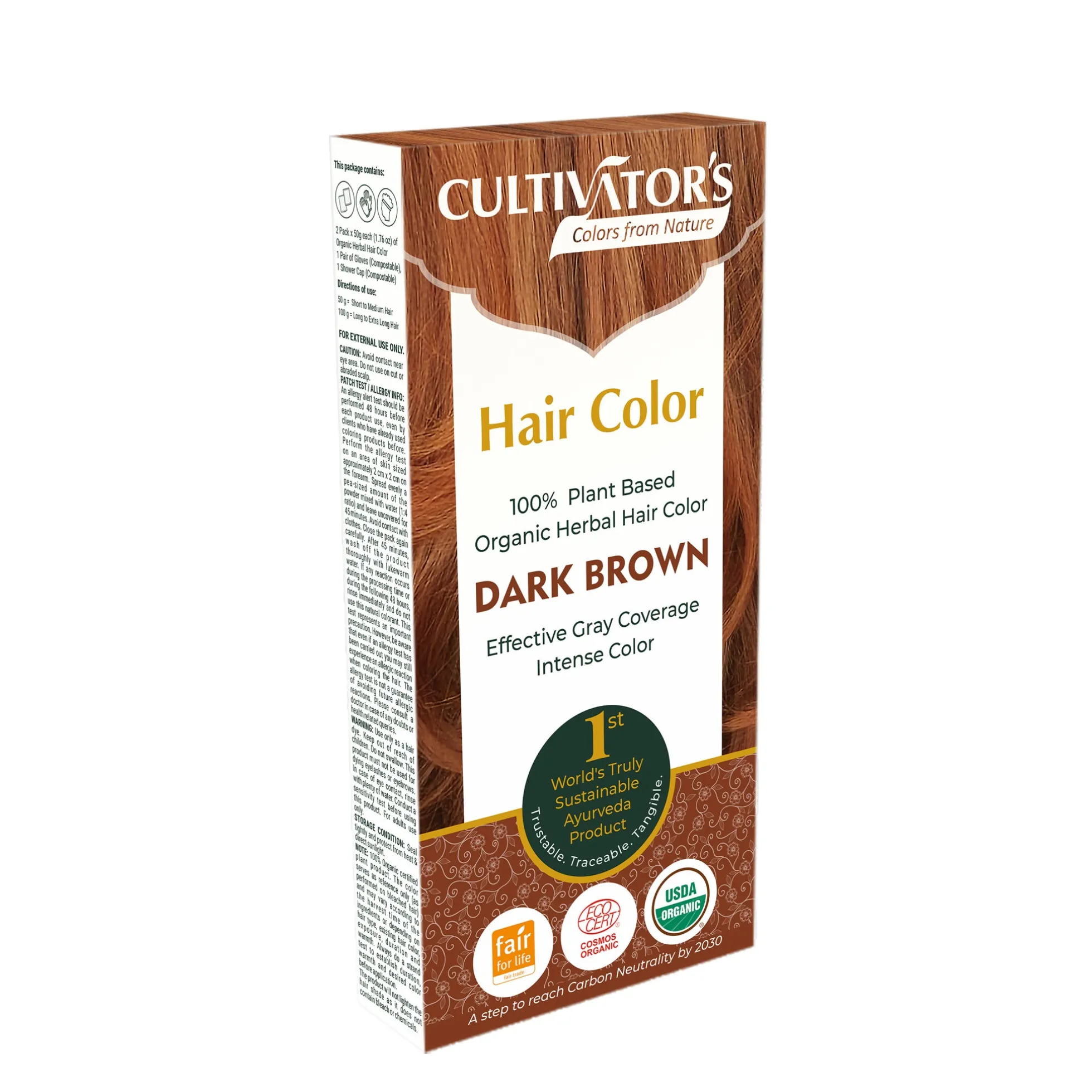 Kasviväri Dark Brown (Hiusväri) 100 g