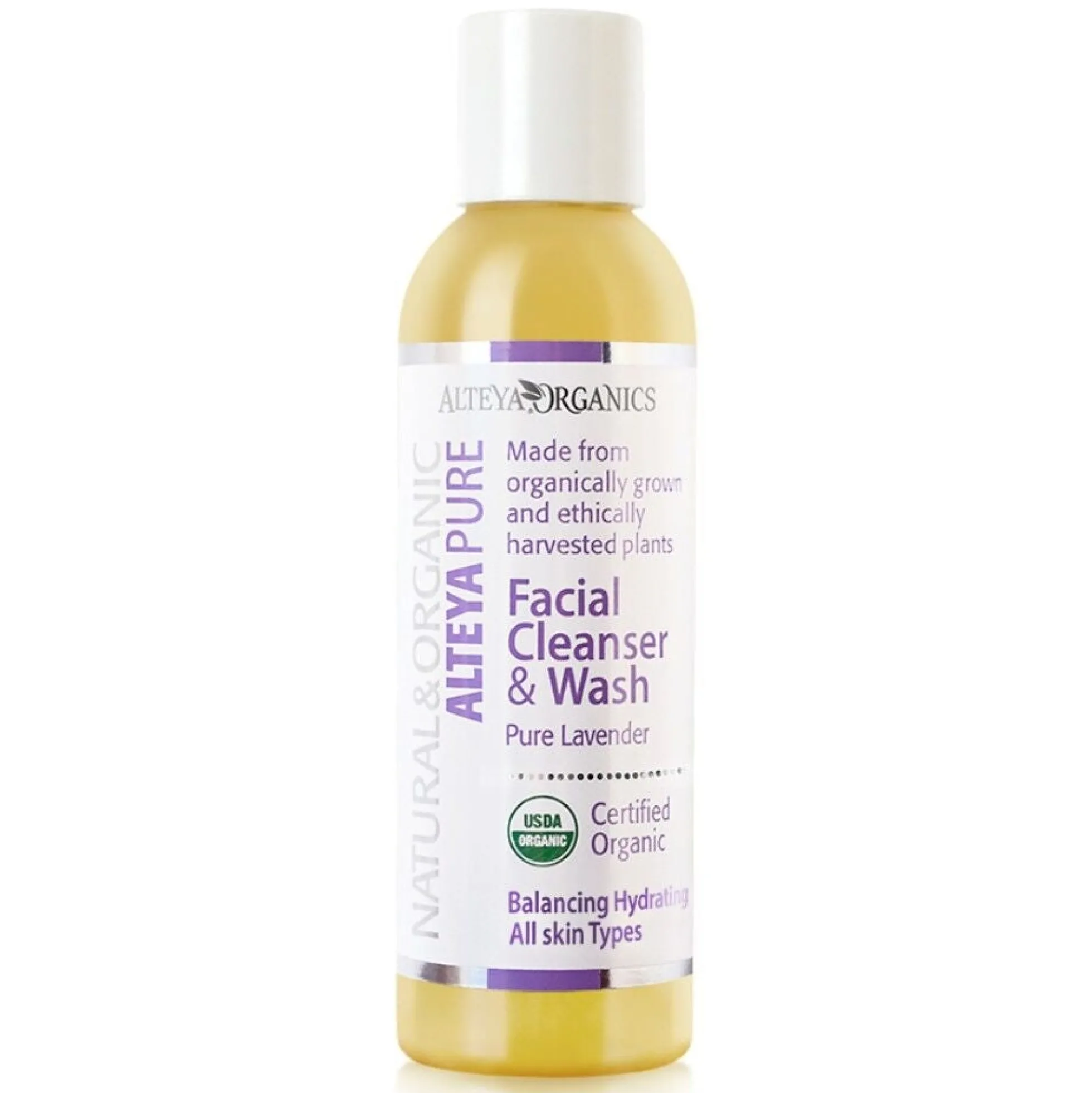 Kasvojenpuhdistusaine, laventeli (Organic Facial Cleanser & Wash Pure Lavender), 150 ml
