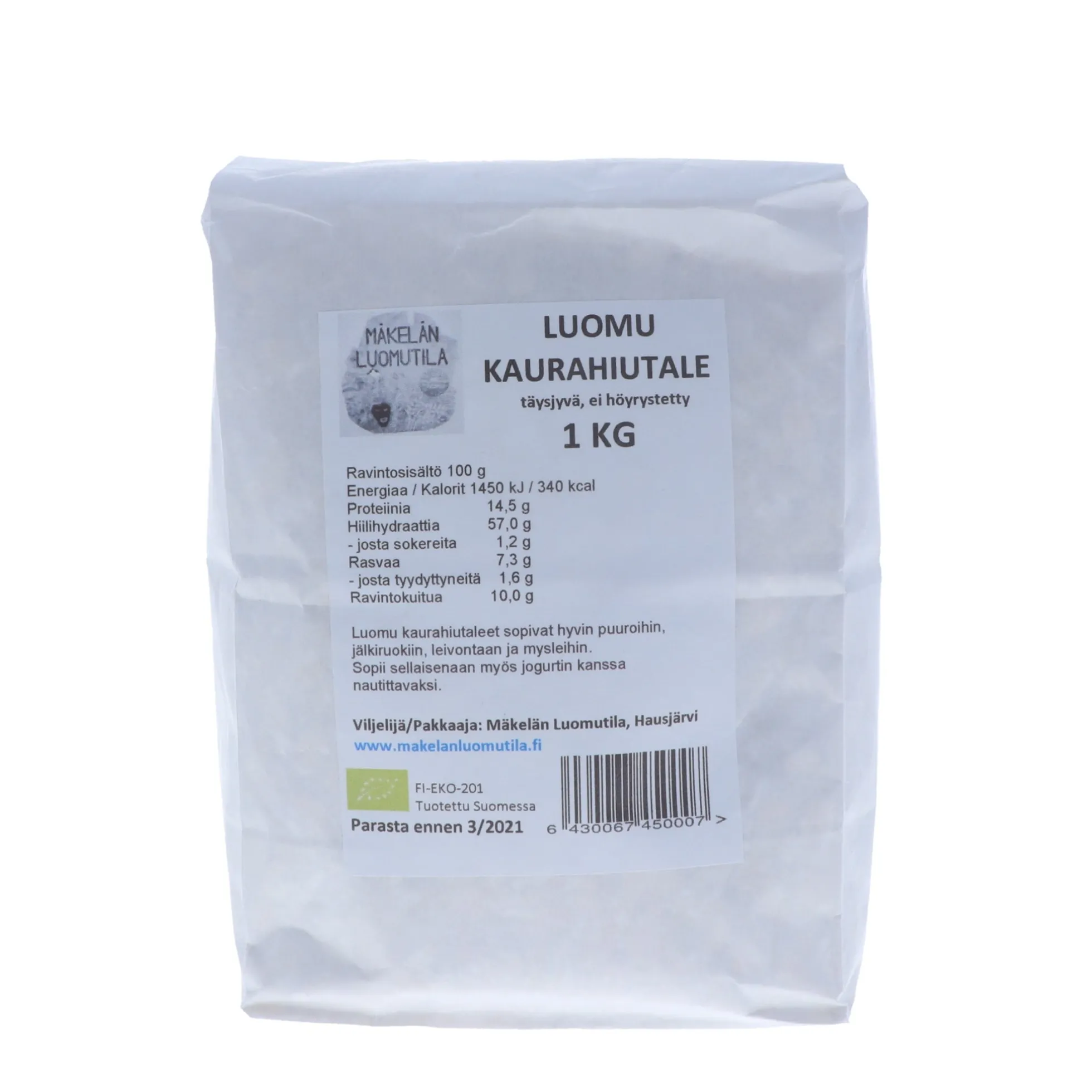 Kaurahiutale, 1 kg