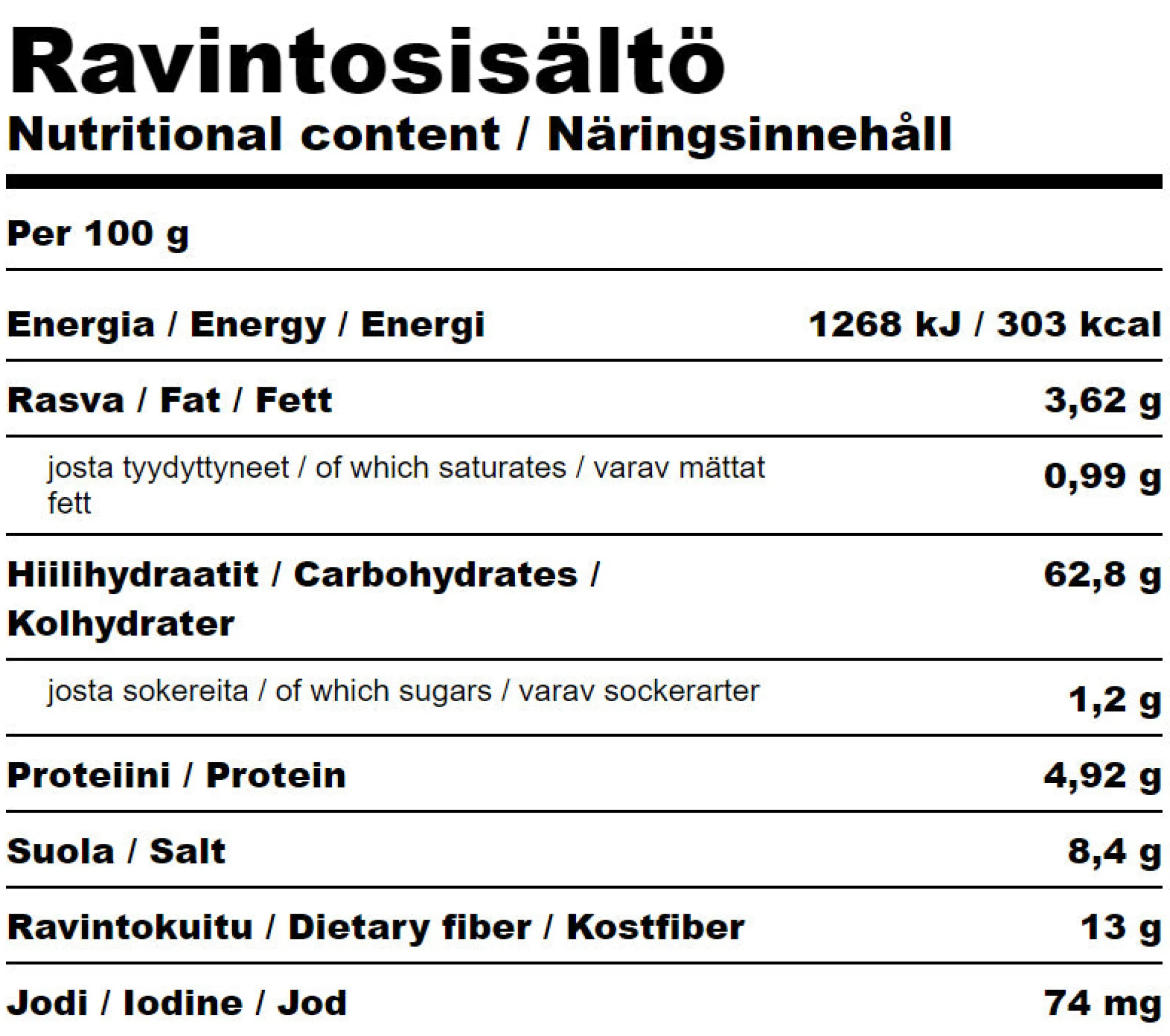 Kelp-levä, 100 g