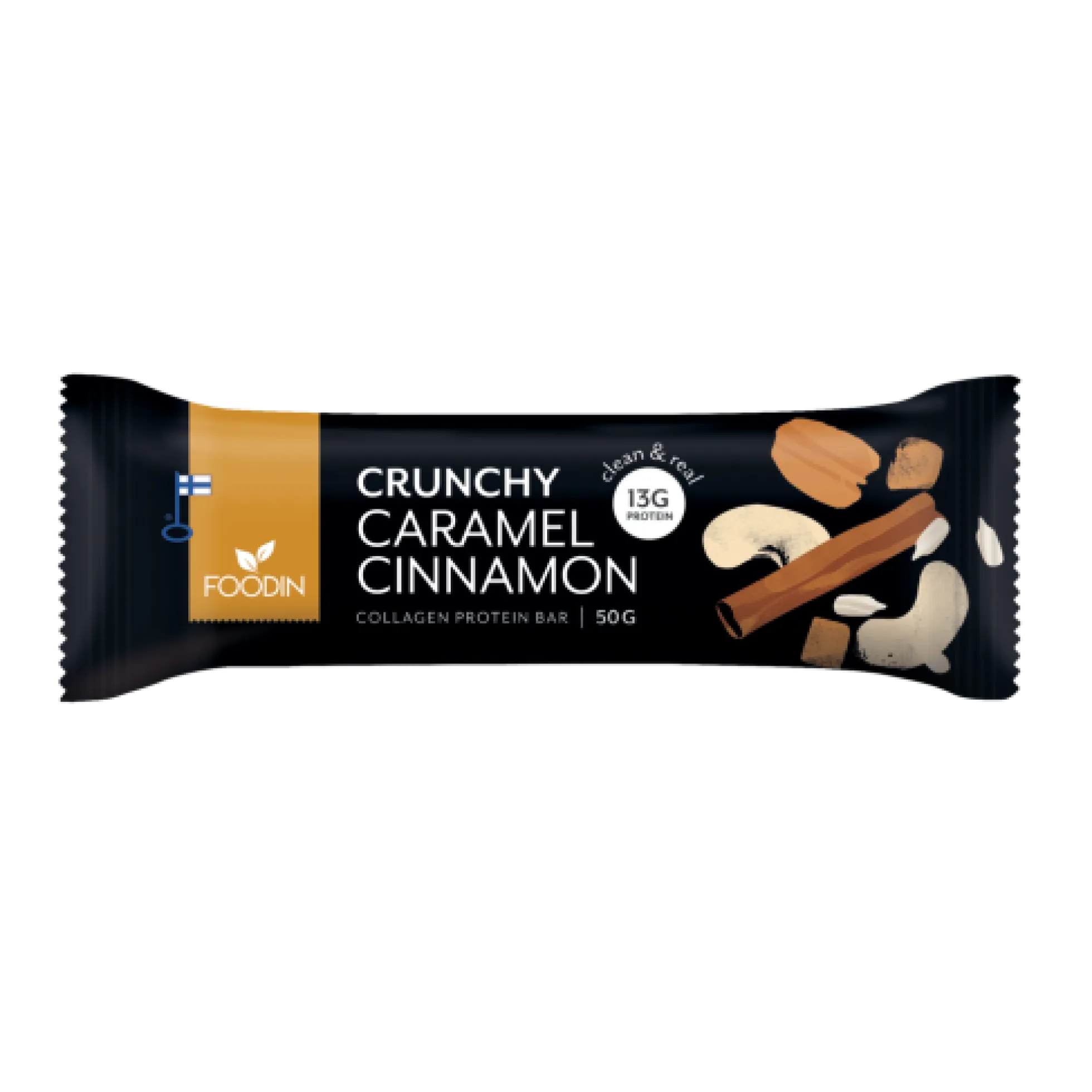 Kollageenipatukka, Karamelli-kaneli proteiinipatukka, 50 g
