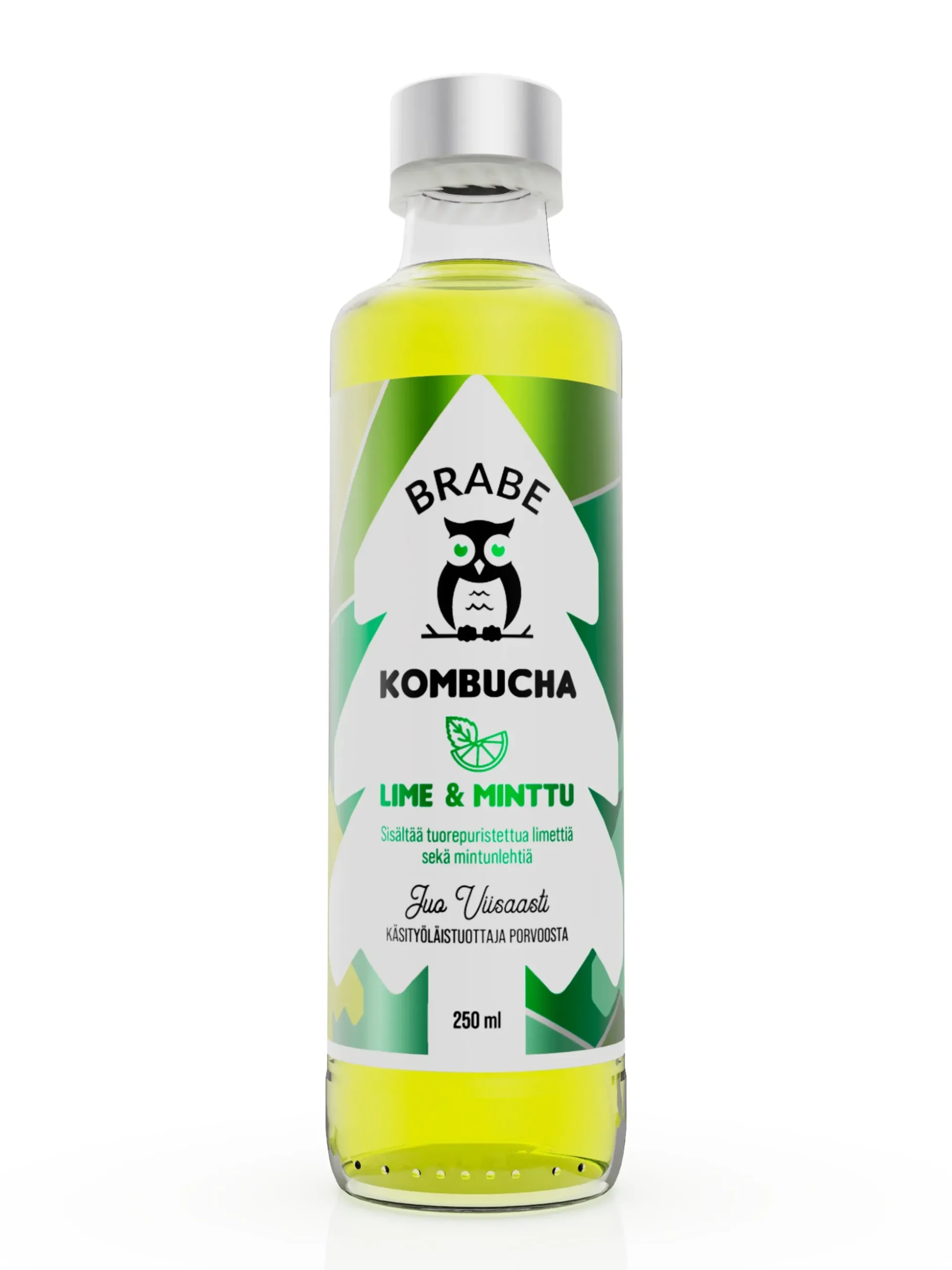 Kombucha lime&minttu 250 ml