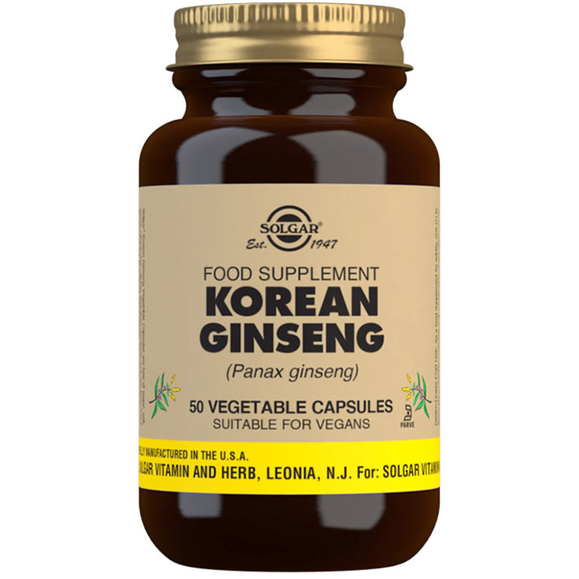 Korean ginseng, 520 mg