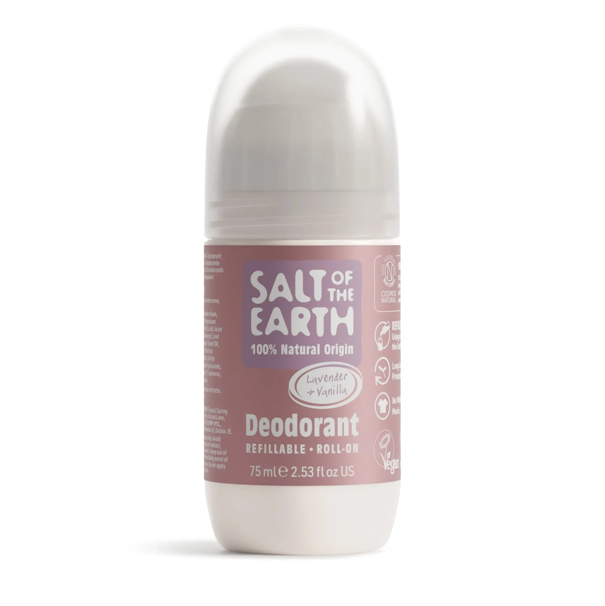 Kristallisuoladeo, Roll-on Laventeli & Vanilja, 75 ml