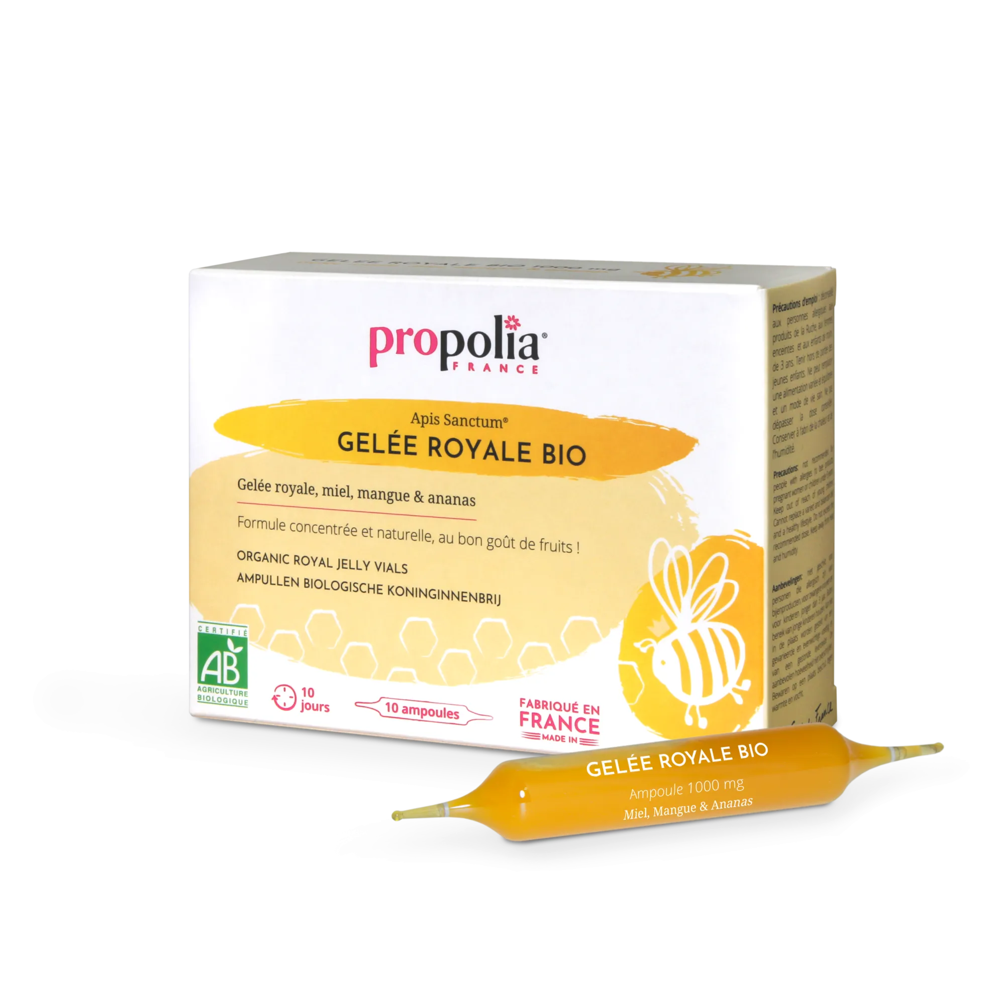 Kuningatarhyytelö -lasiampullit (royal jelly, gelee royal), 1 g