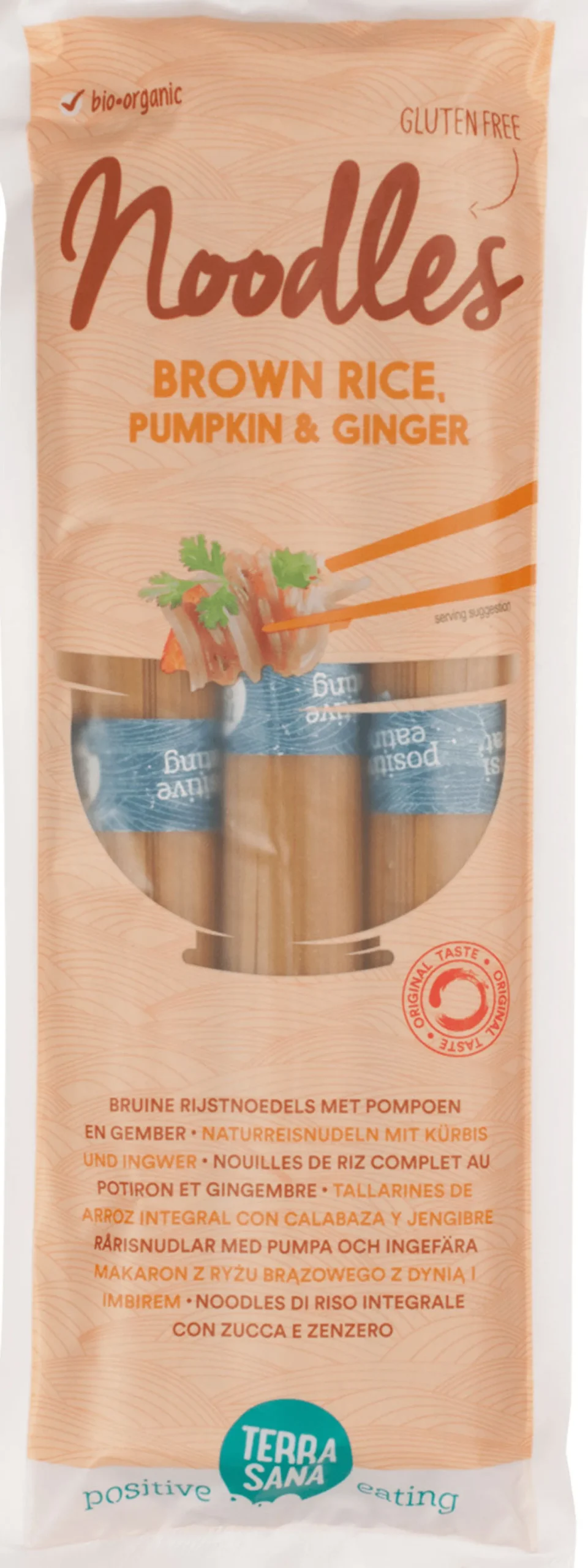Kurpitsa-inkivääririisinuudeli, 250 g