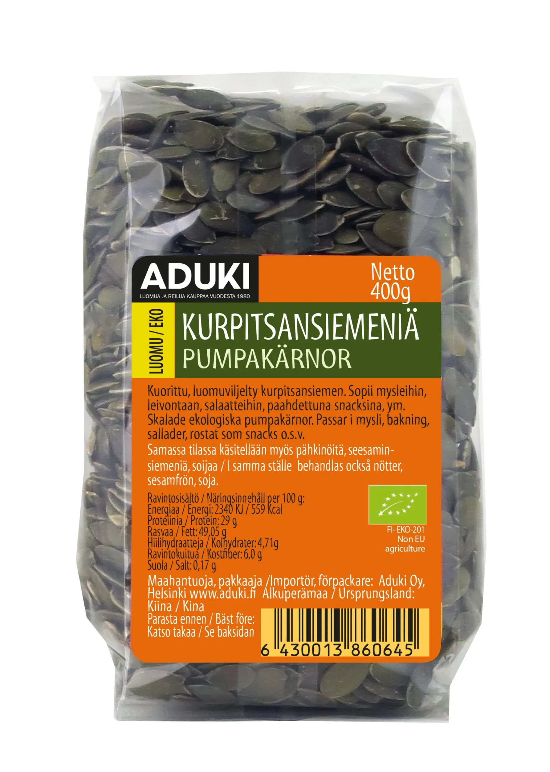 Kurpitsansiemen, 400 g