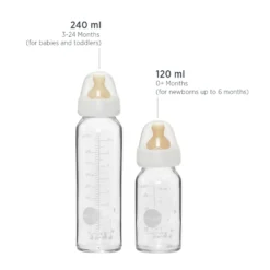 Lasinen tuttipullo, 120 ml