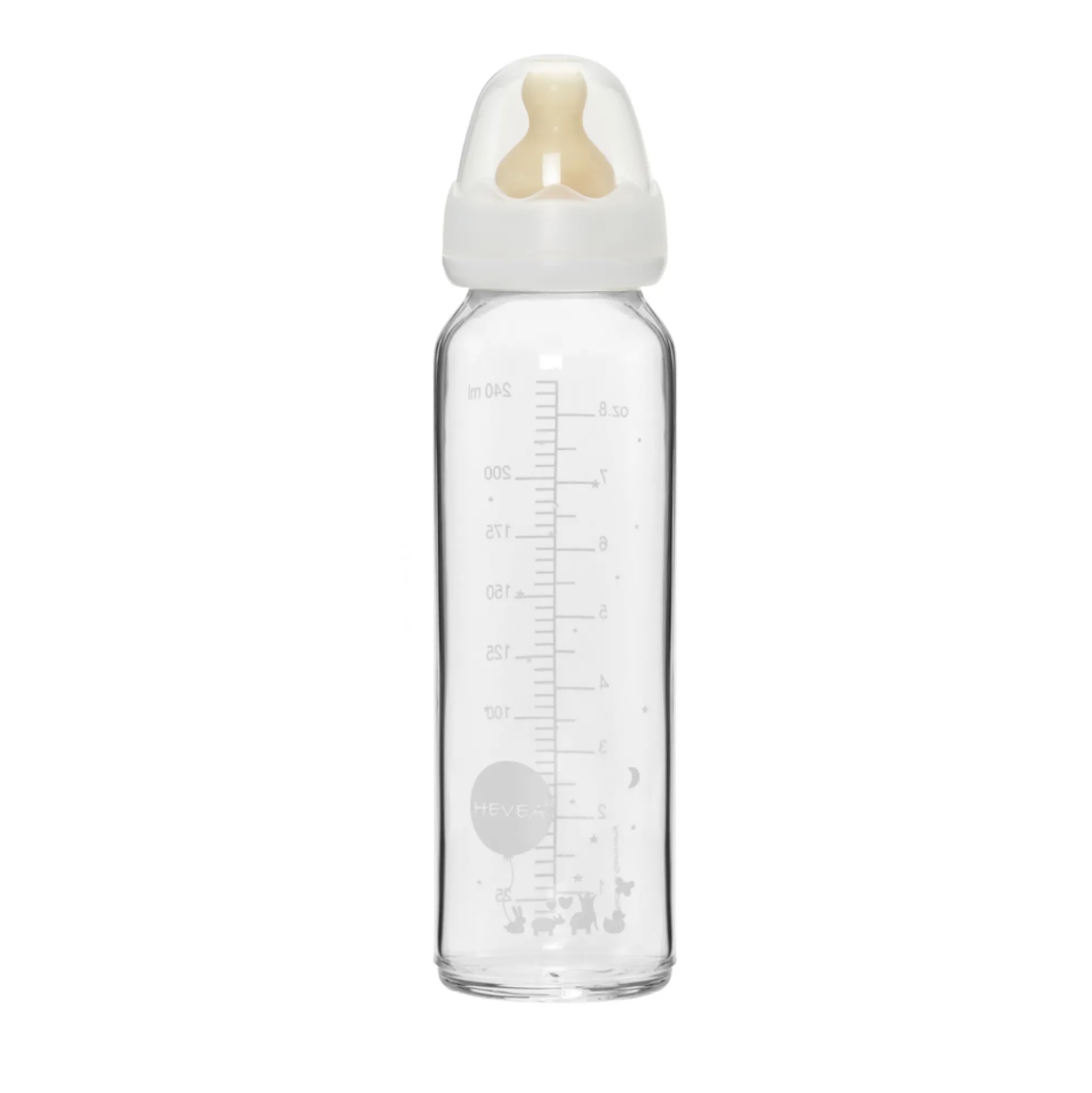 Lasinen tuttipullo, 240 ml