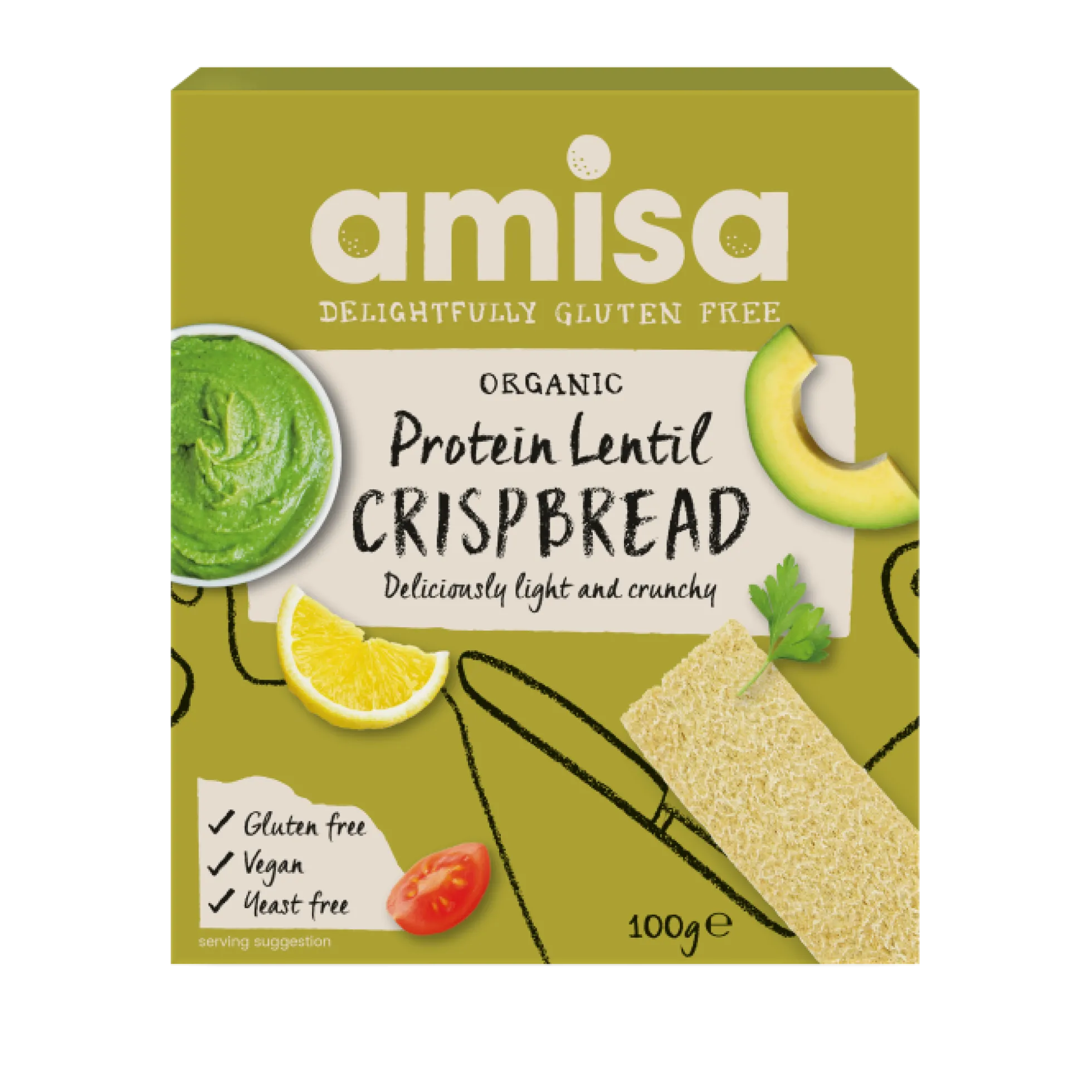 Linssi-näkkileipä, 100 g