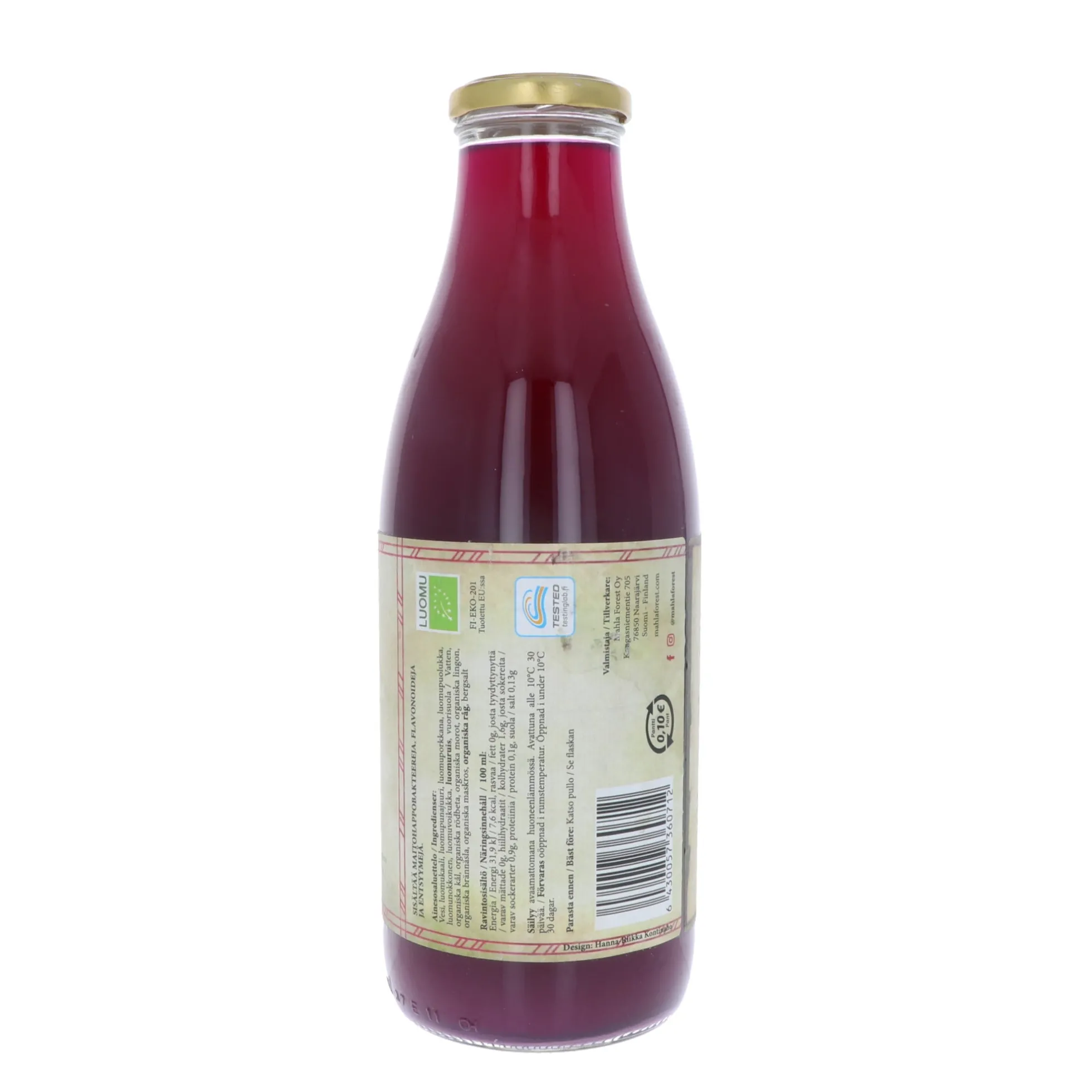 Maitohappobakteerijuoma, 1L, 1000 ml