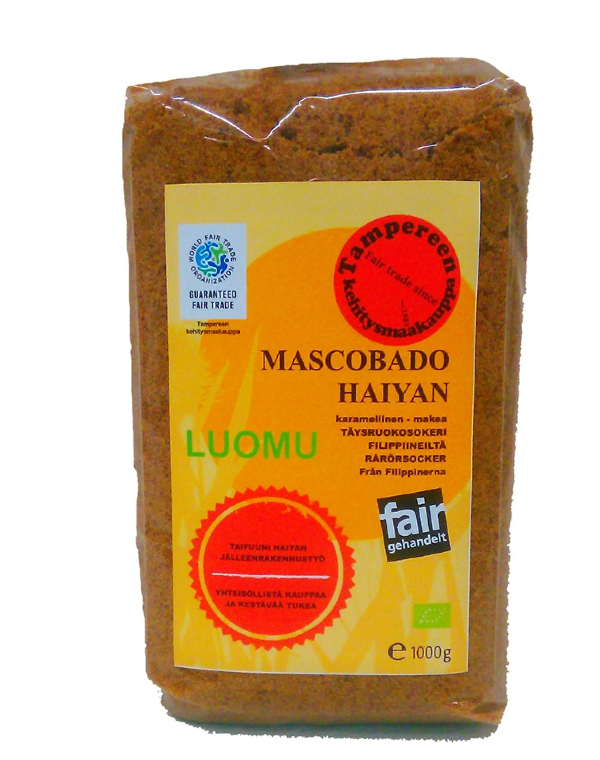 Mascobado-täysruokosokeri, 1 kg