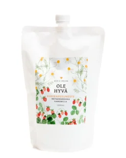 Metsämansikka-kamomilla käsienpesuaine täyttöpussi, 1 l