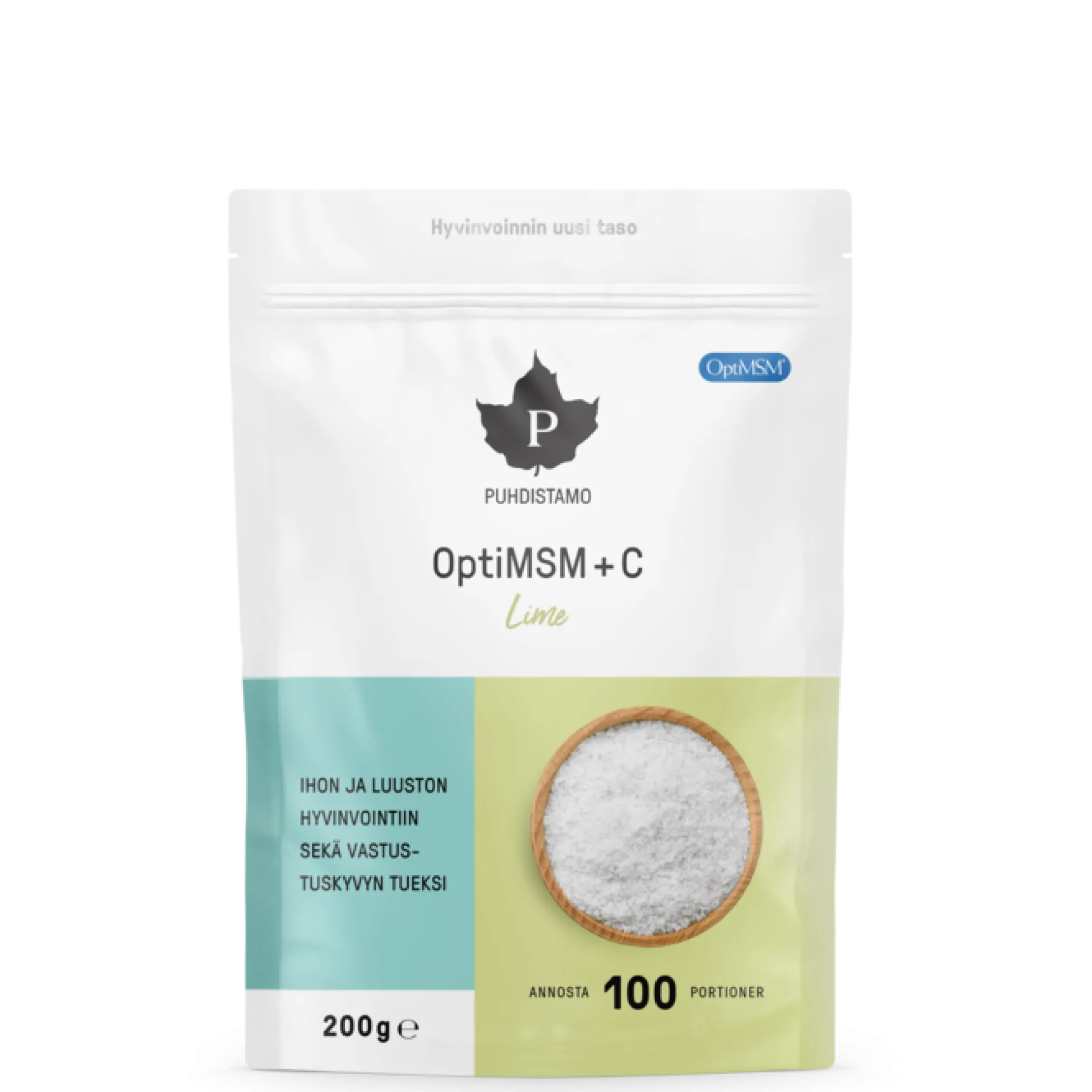 MSM+C -jauhe, Lime, 200 g