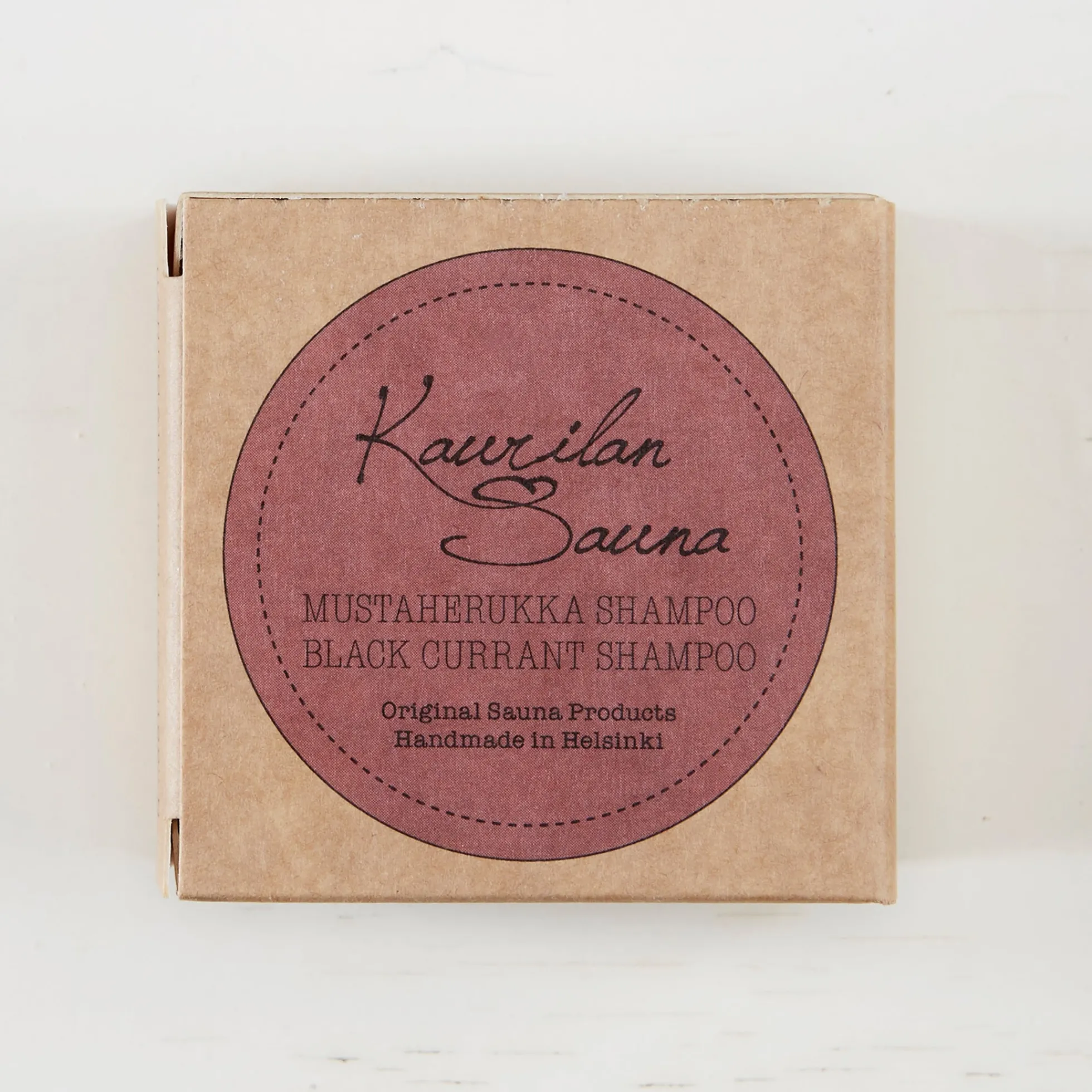 Mustaherukka-palashampoo (shampoopala pahvipakkauksessa), 90 g