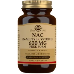 N-asetyylikysteiini (NAC), 600 mg, 46 g