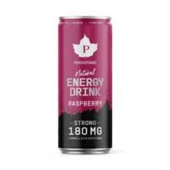 Natural Energy Drink Strong, Raspberry 330 ml