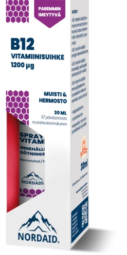 Nordaid B12-vitamiinisuihke, 30 ml