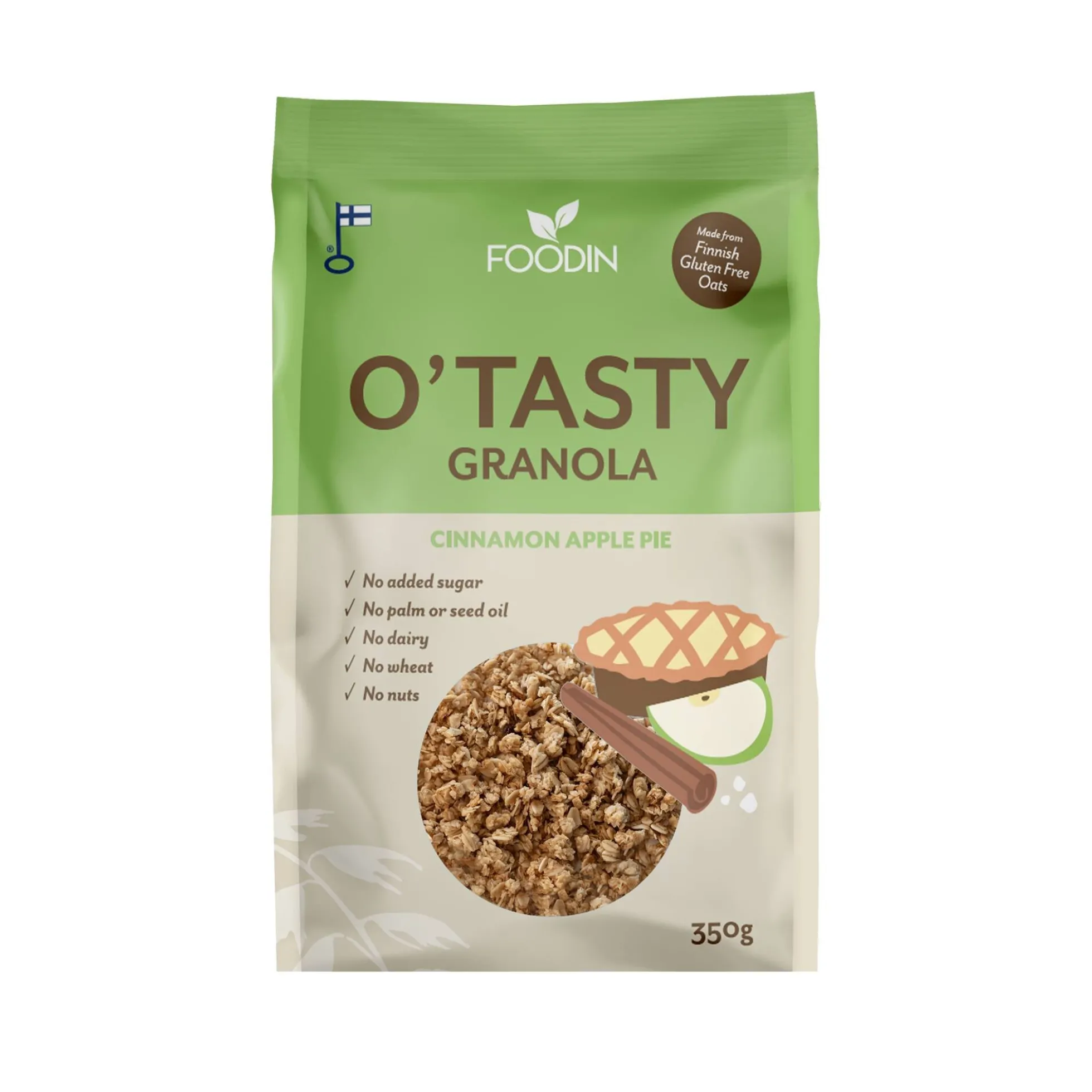 O`Tasty Kauragranola Cinnamon apple pie, 350 g