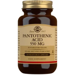Pantoteenihappo (B5-vitamiini) 550 mg