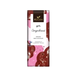 Piparkakku-raakasuklaa 51 %, 40 g