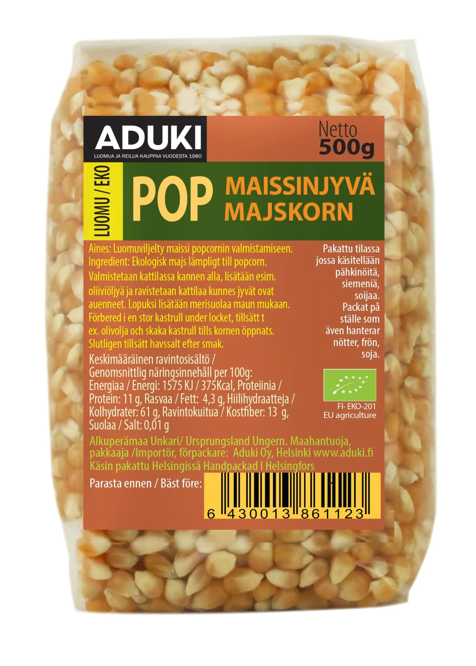 Popcorn-jyvät, 500 g