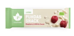 Puhdas Snack patukka, Raspberry & White Cacao, 40 g