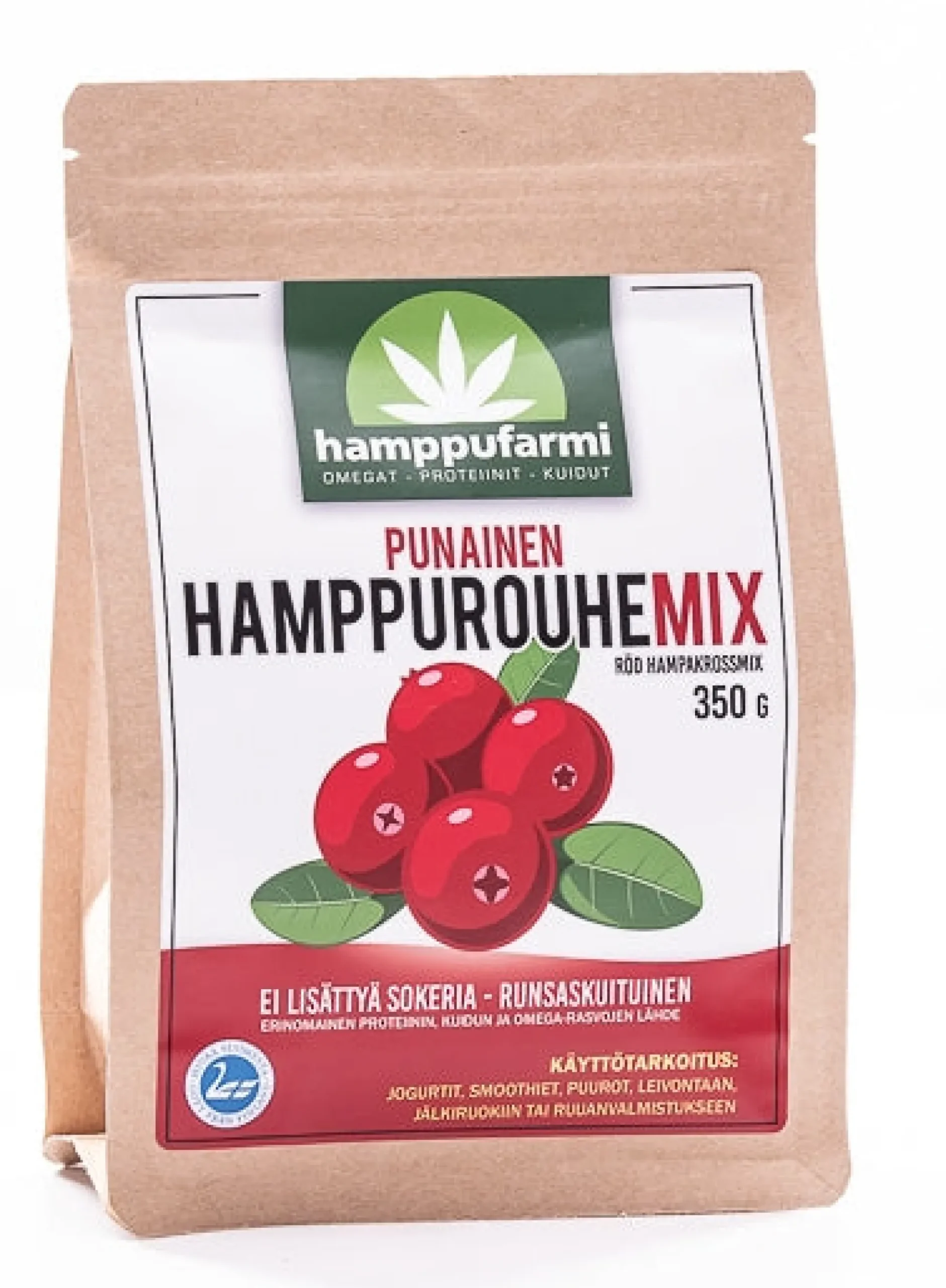 Punainen hamppurouhe-mix, 350 g