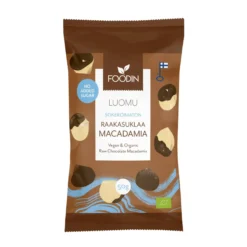 Raakasuklaamacadamia, sokeroimaton, 50 g