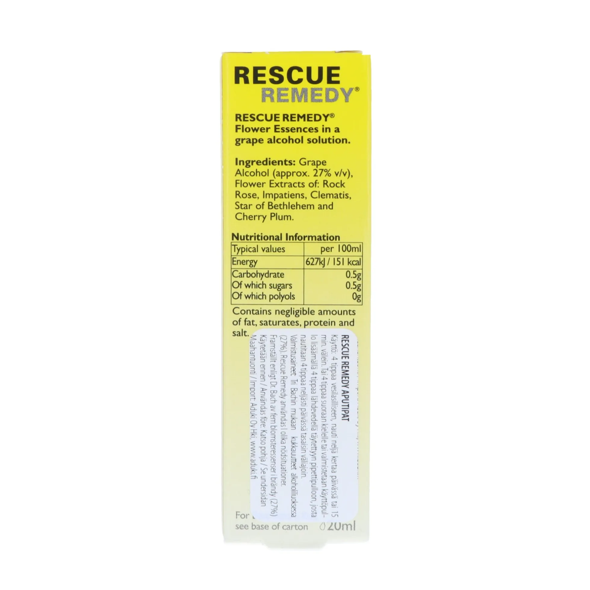 Rescue Remedy -aputipat, 20 ml