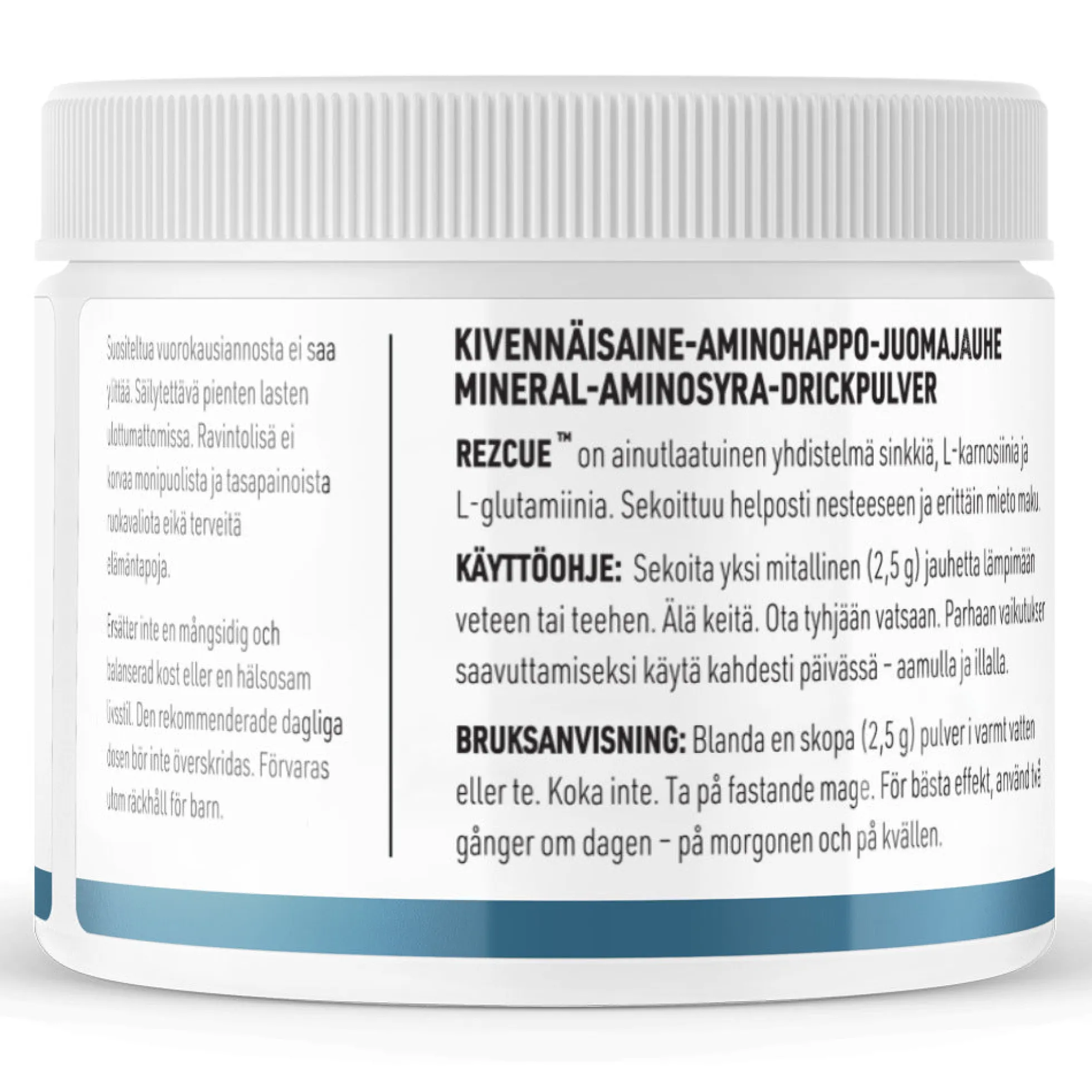 REZCUE Sinkkikarnosiini + Glutamiini, 120 g